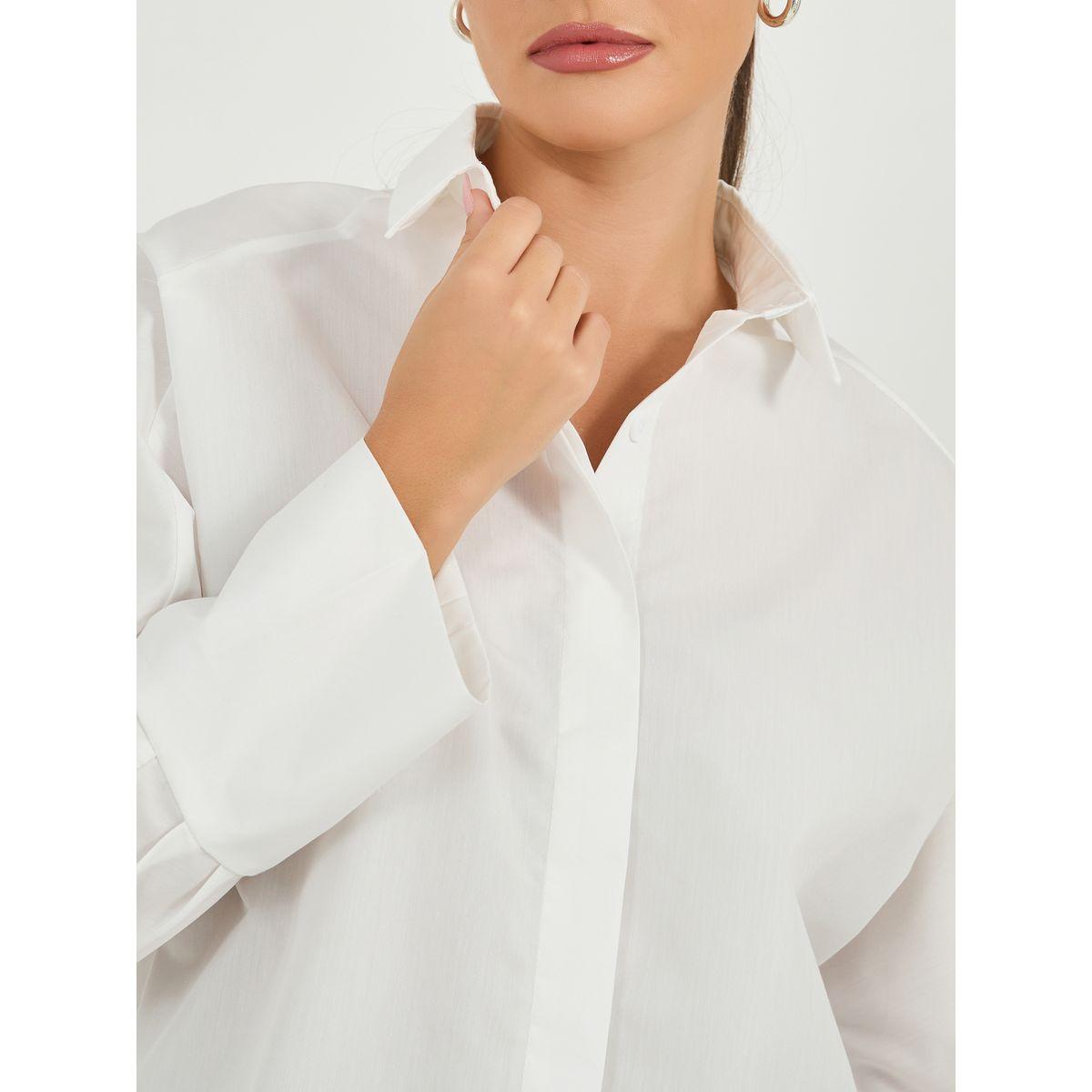 Oversized Buttoned Shirt with Panel Detail-women-clothing-shirtsandblouses-shirts-image-4