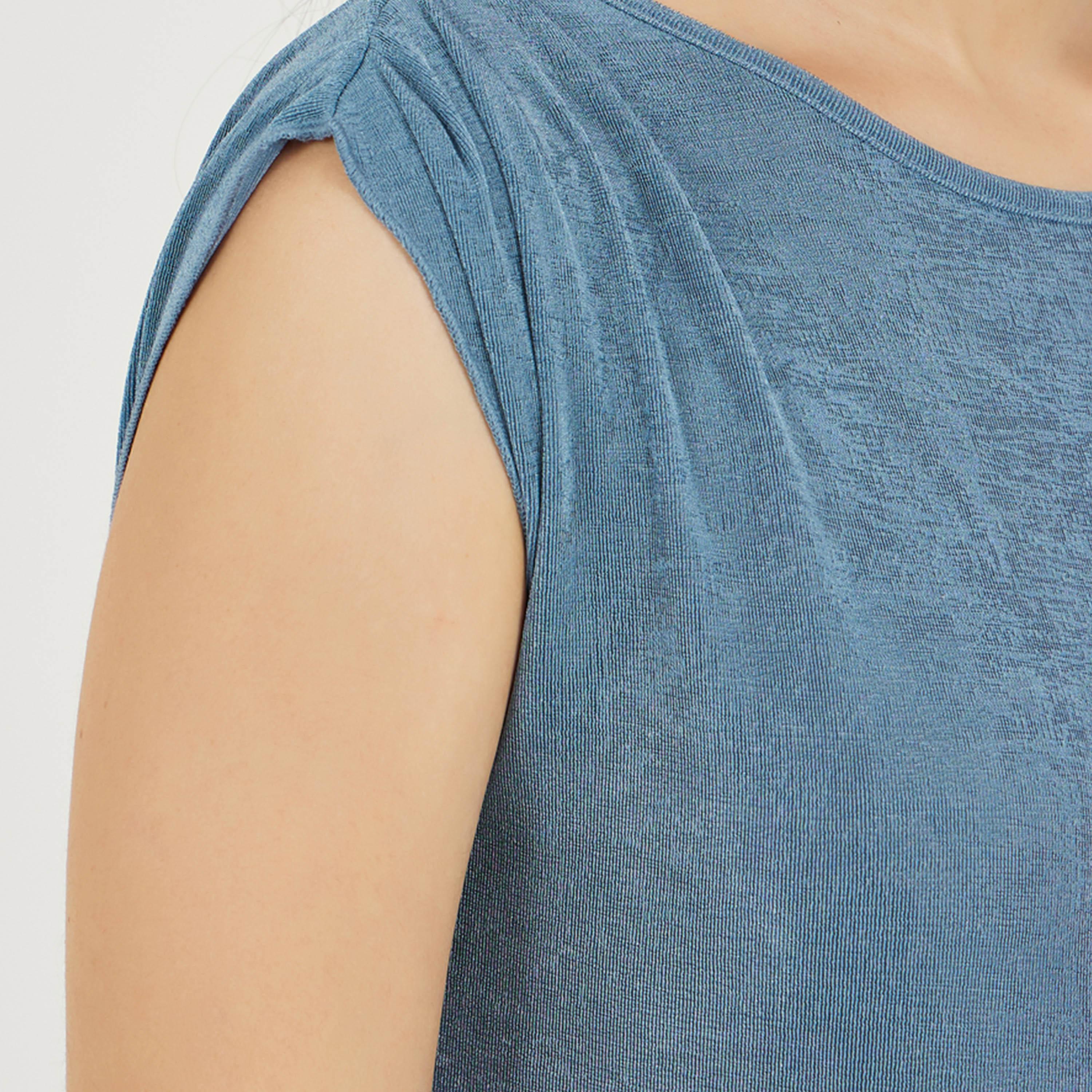 ستايلي - فستان ماكسي بفتحة جانبية وحبكة محببة-women-clothing-dresses-image-3