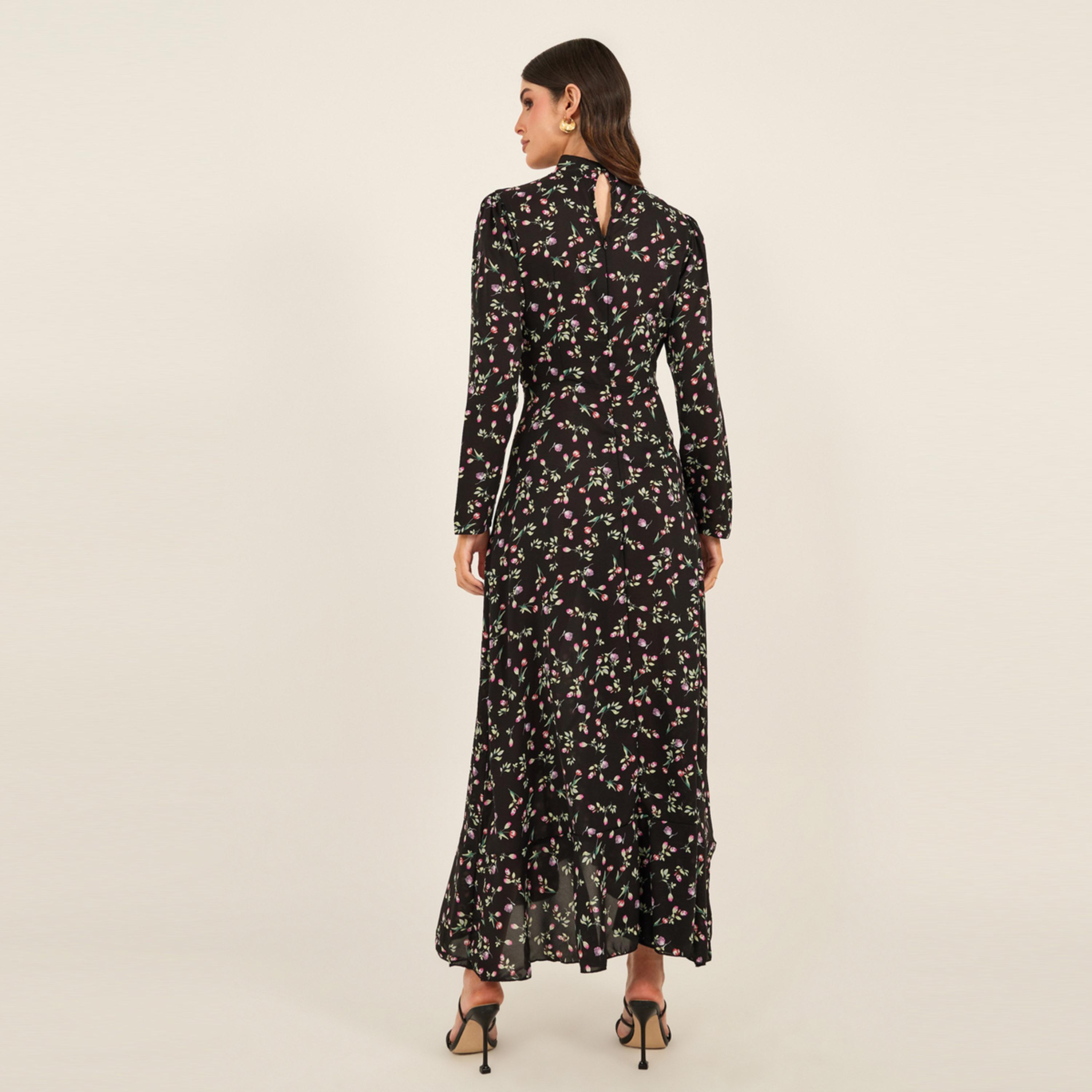 فيشود ستايلي - فستان ماكسي متعدد الطبقات بطبعة زهور-women-clothing-dresses-image-5