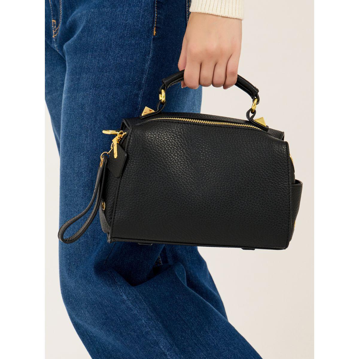 Styli Bowling Bag with Adjustable Strap and Zip Closure-women-bagsandwallets-handbags-image-2