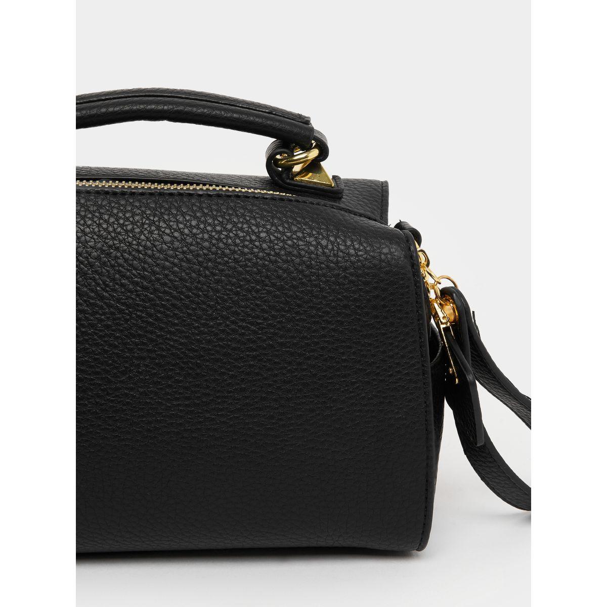 Styli Bowling Bag with Adjustable Strap and Zip Closure-women-bagsandwallets-handbags-image-6