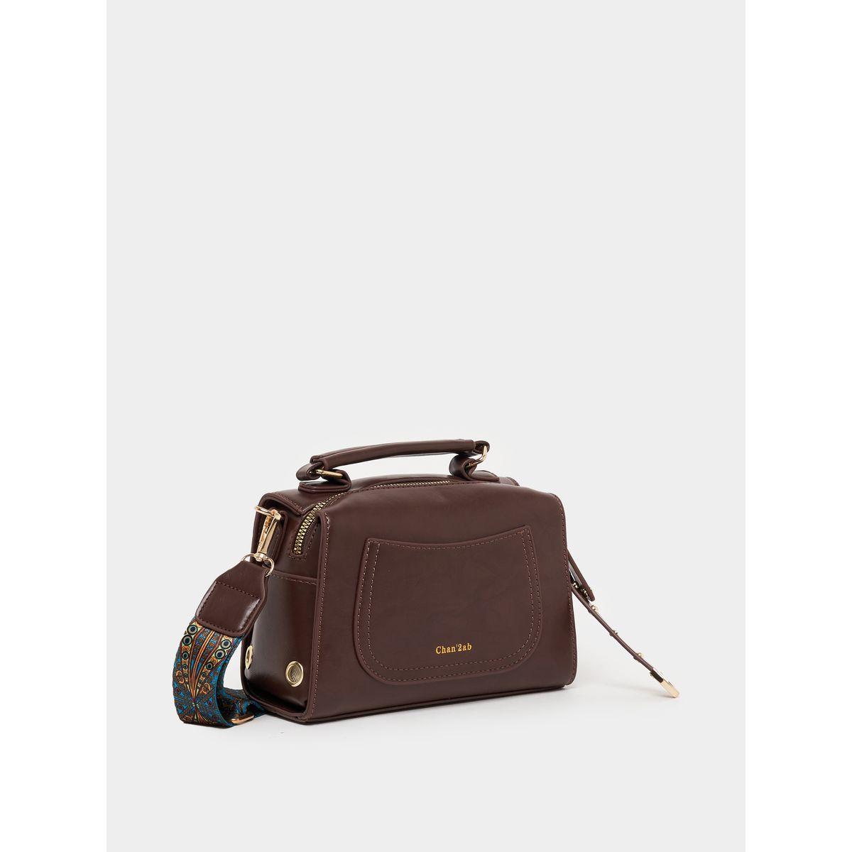 Styli Bowling Bag with Adjustable Strap and Zip Closure-women-bagsandwallets-handbags-image-1