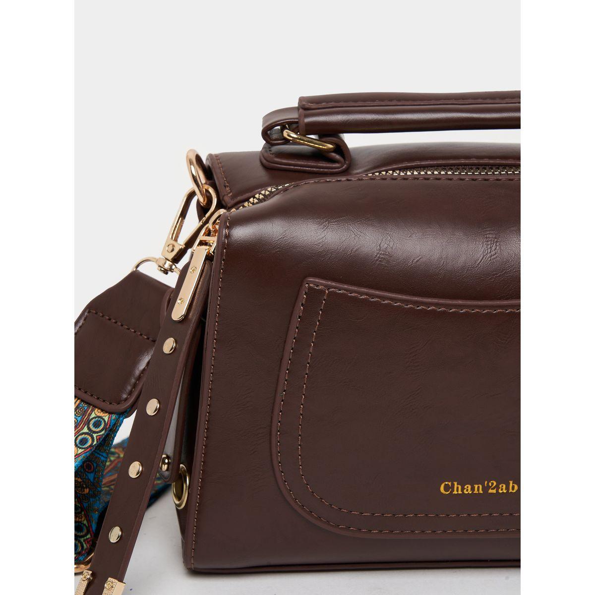 Styli Bowling Bag with Adjustable Strap and Zip Closure-women-bagsandwallets-handbags-image-5