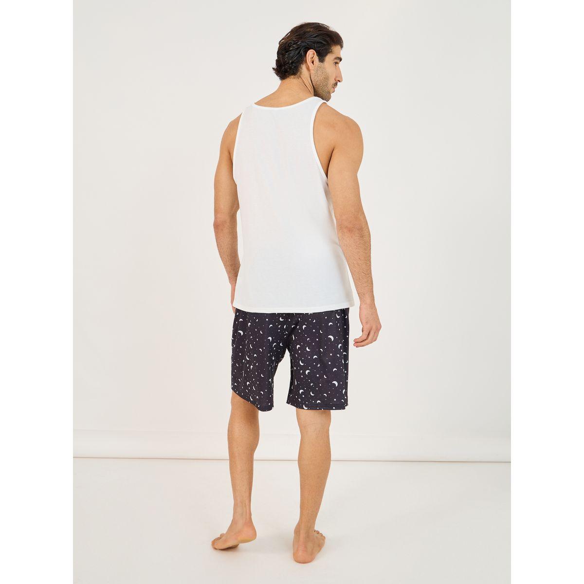 مجموعة من شورت وتيشيرت كت بطبعة جرافيك-men-clothing-nightwear-pyjamaandshorts-image-5