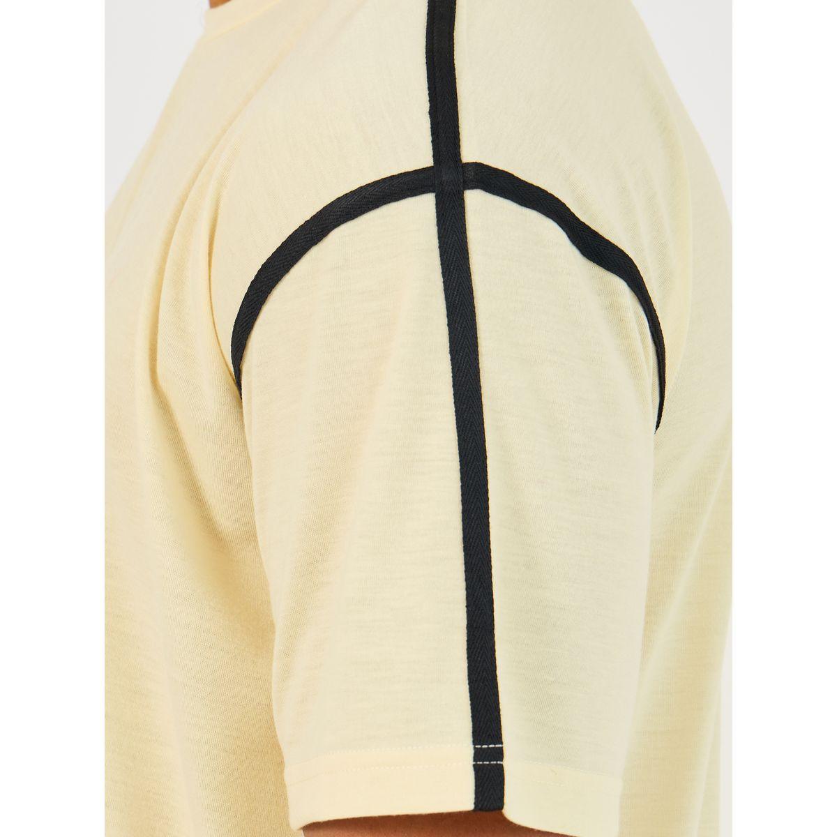 Styli Contrast Tape Short Sleeve T-Shirt and Shorts Set-men-clothing-nightwear-pyjamaandshorts-image-3