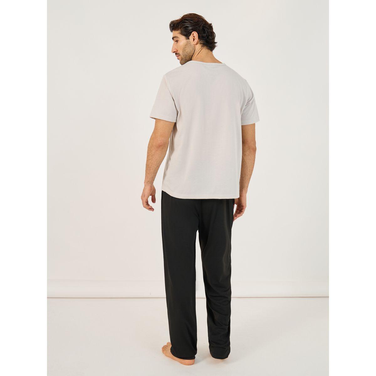 Styli Graphic Print Round Neck T-Shirt & Pyjama Set-men-clothing-nightwear-sets-image-5