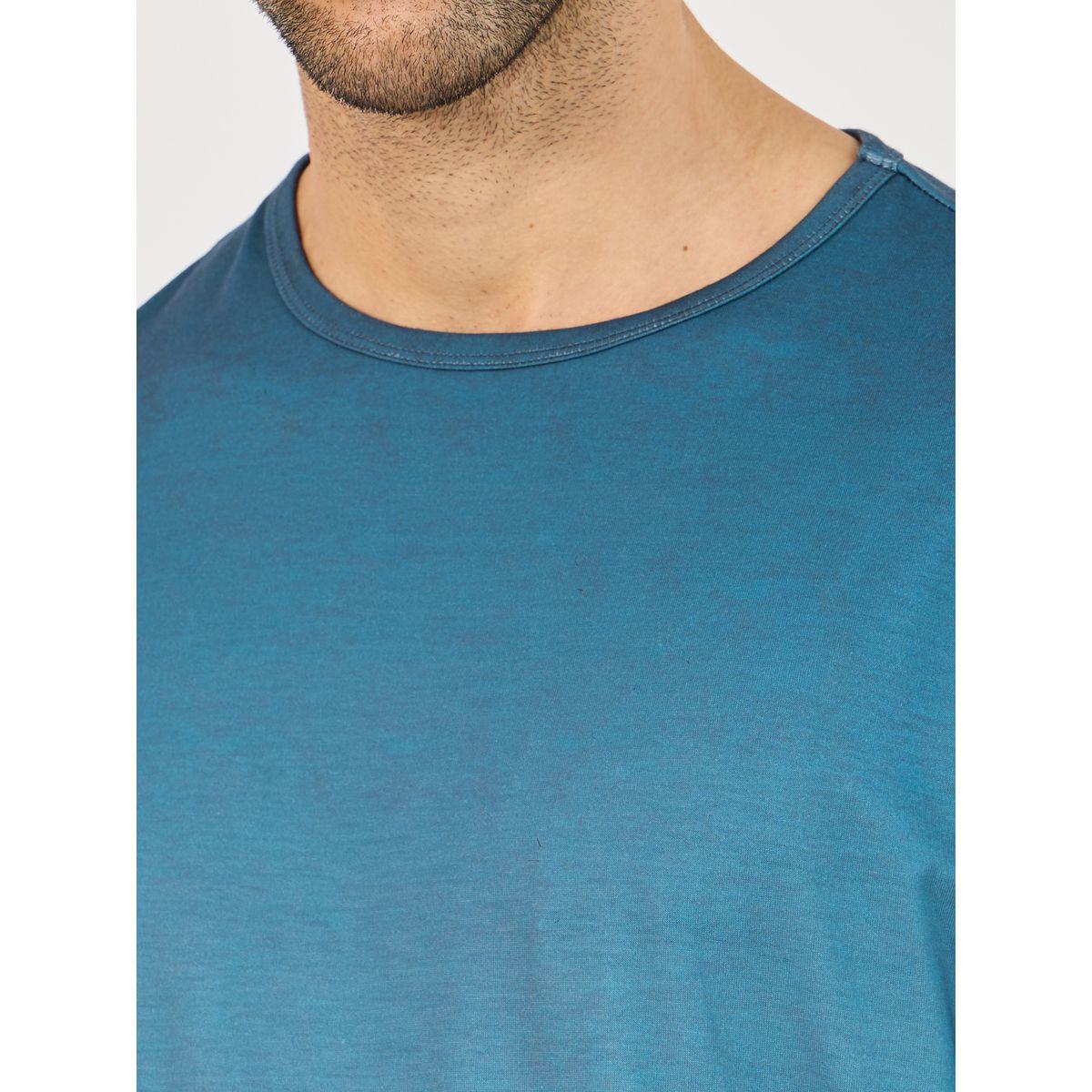 Styli Acid Washed Look Round Neck T-Shirt & Shorts Set-men-clothing-nightwear-sets-image-3