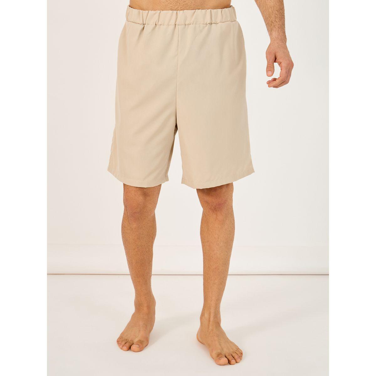 Styli Solid Woven Short Sleeve Collared Shirt and Shorts Set-men-clothing-nightwear-pyjamaandshorts-image-4