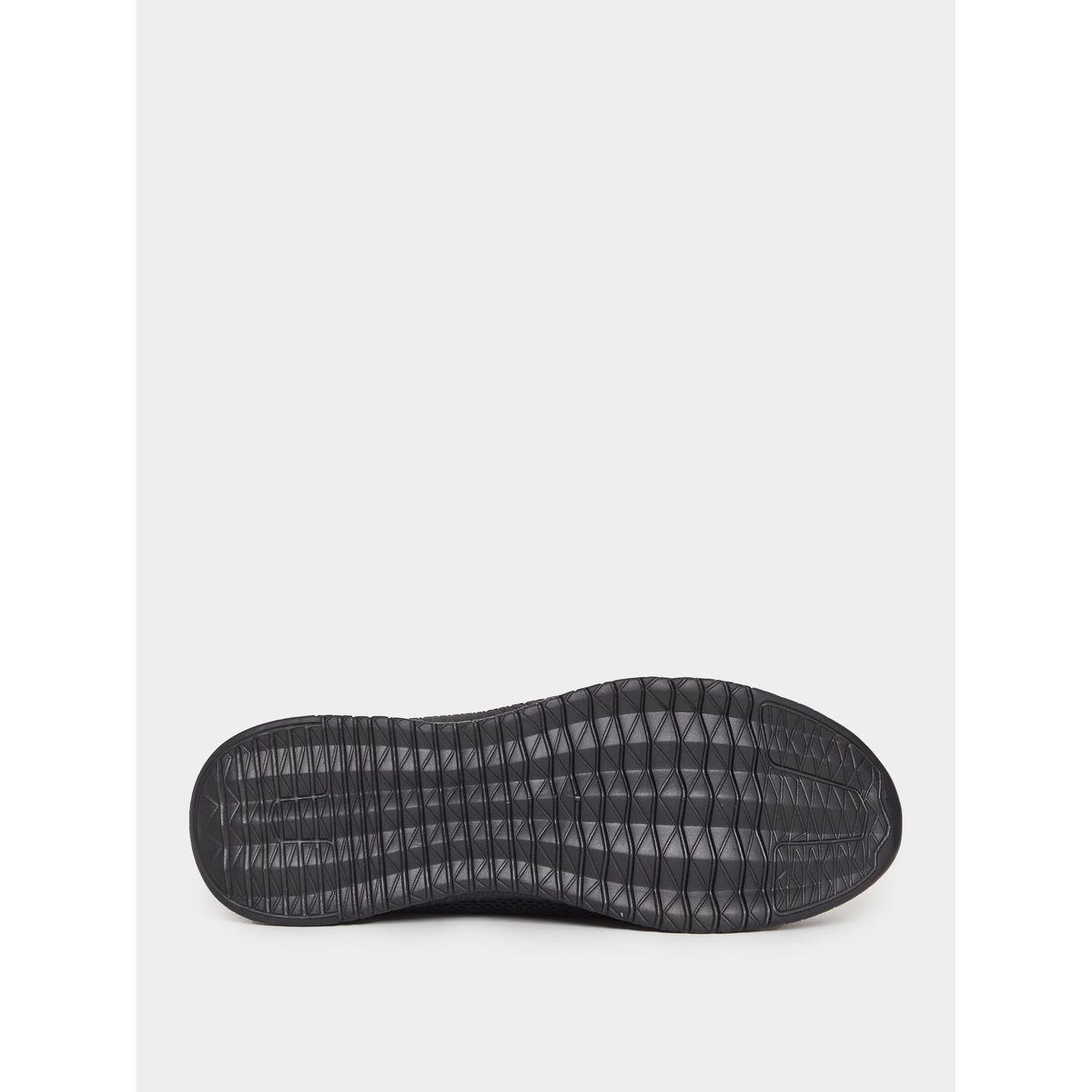 Styli Textured Slip On Sneakers with Lace Up Details-men-shoes-sneakers-image-6