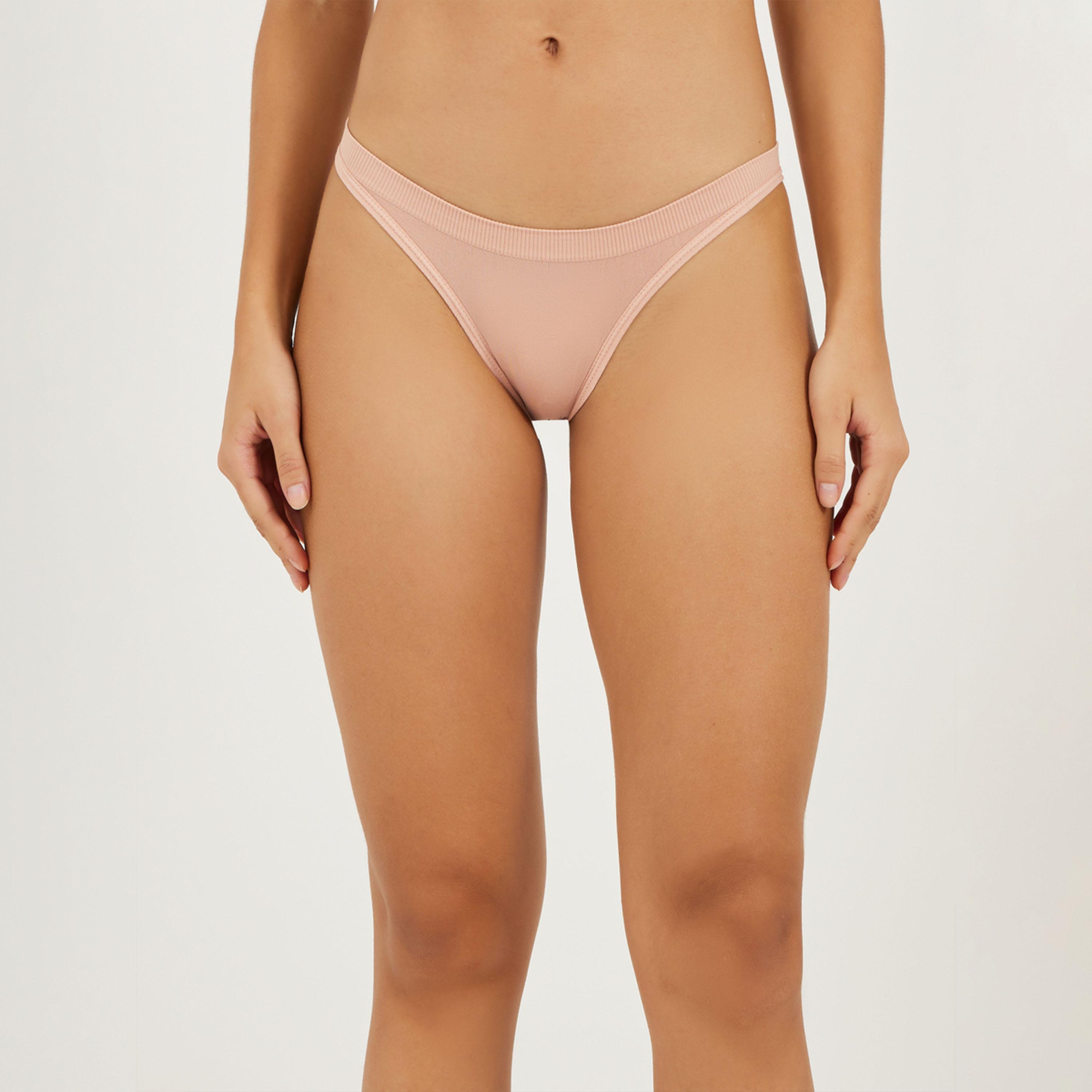 ستايلي - مجموعة من 4 قطع - سروال داخلي سادة طويل الساق-women-clothing-lingerie-panties-image-6