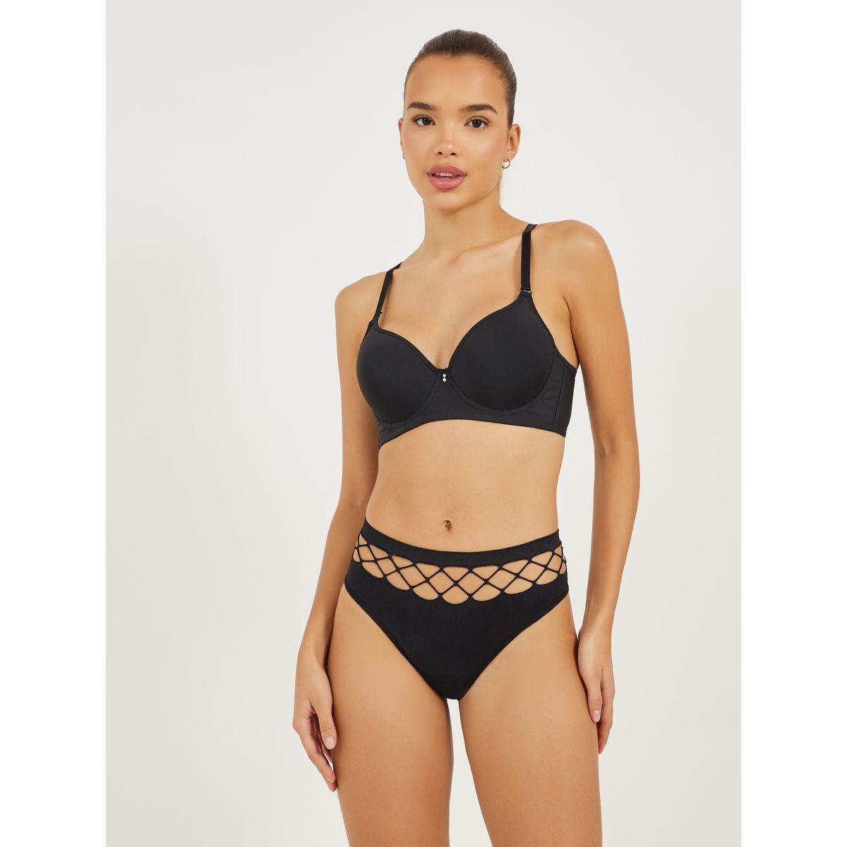 Styli Pack of 3 - Solid Thong With Cut Out Detail-women-clothing-lingerie-panties-image-7
