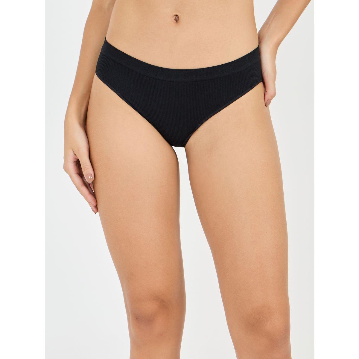 مجموعة من 4 سراويل داخلية سادة بلا درزات-women-clothing-lingerie-panties-image-2