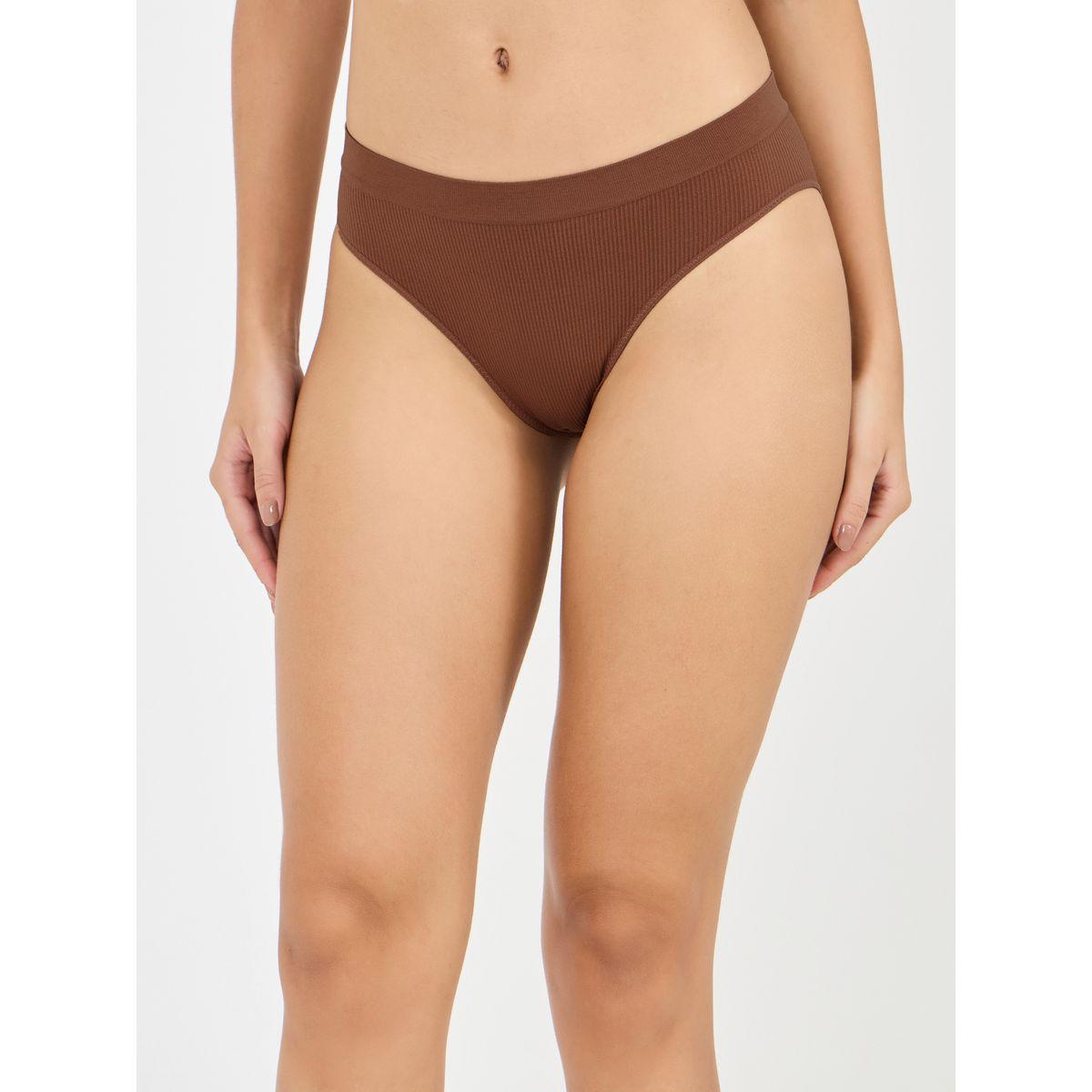 مجموعة من 4 سراويل داخلية سادة بلا درزات-women-clothing-lingerie-panties-image-8