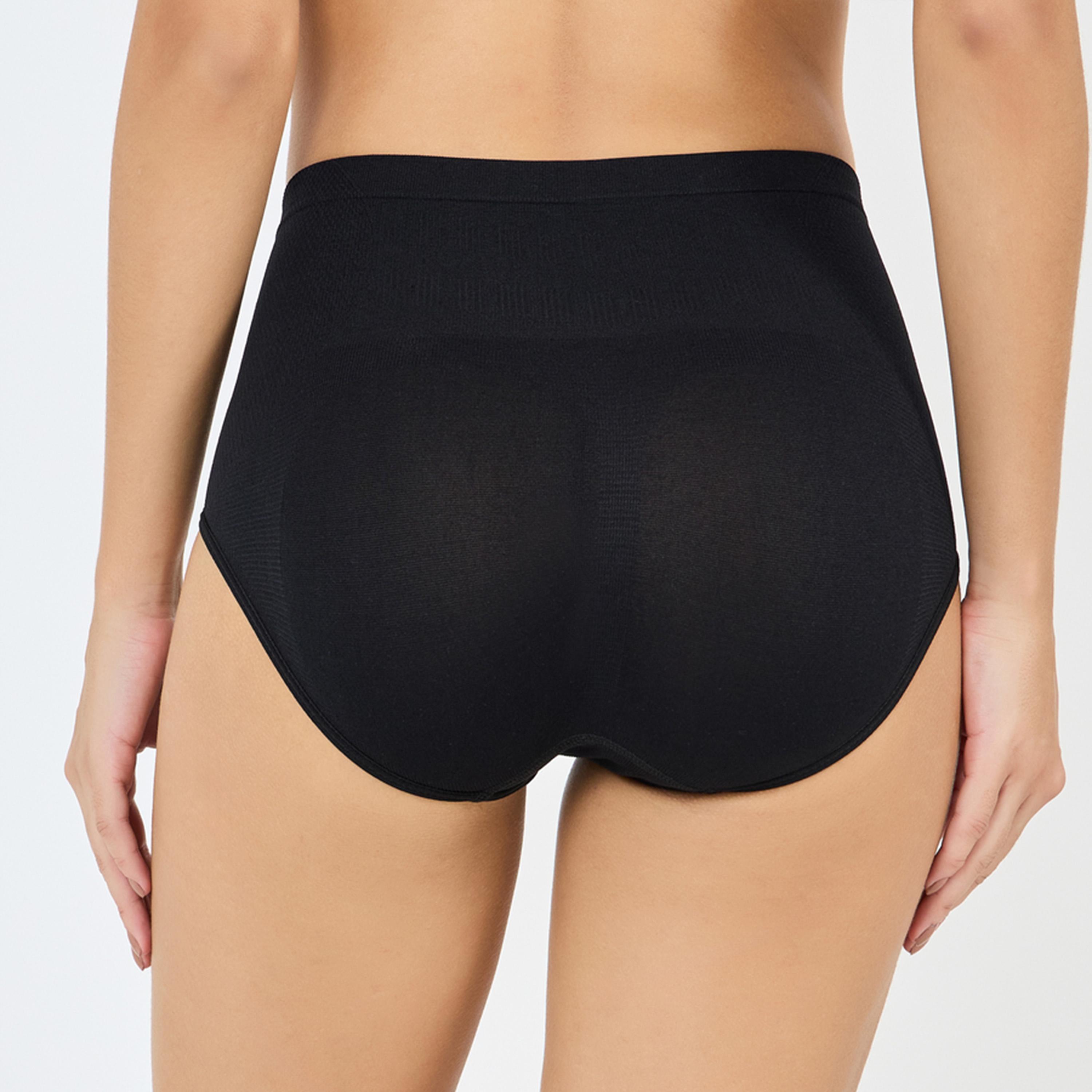 Styli Pack Of 3 - Textured Seamless Full Brief-women-clothing-lingerie-panties-image-5