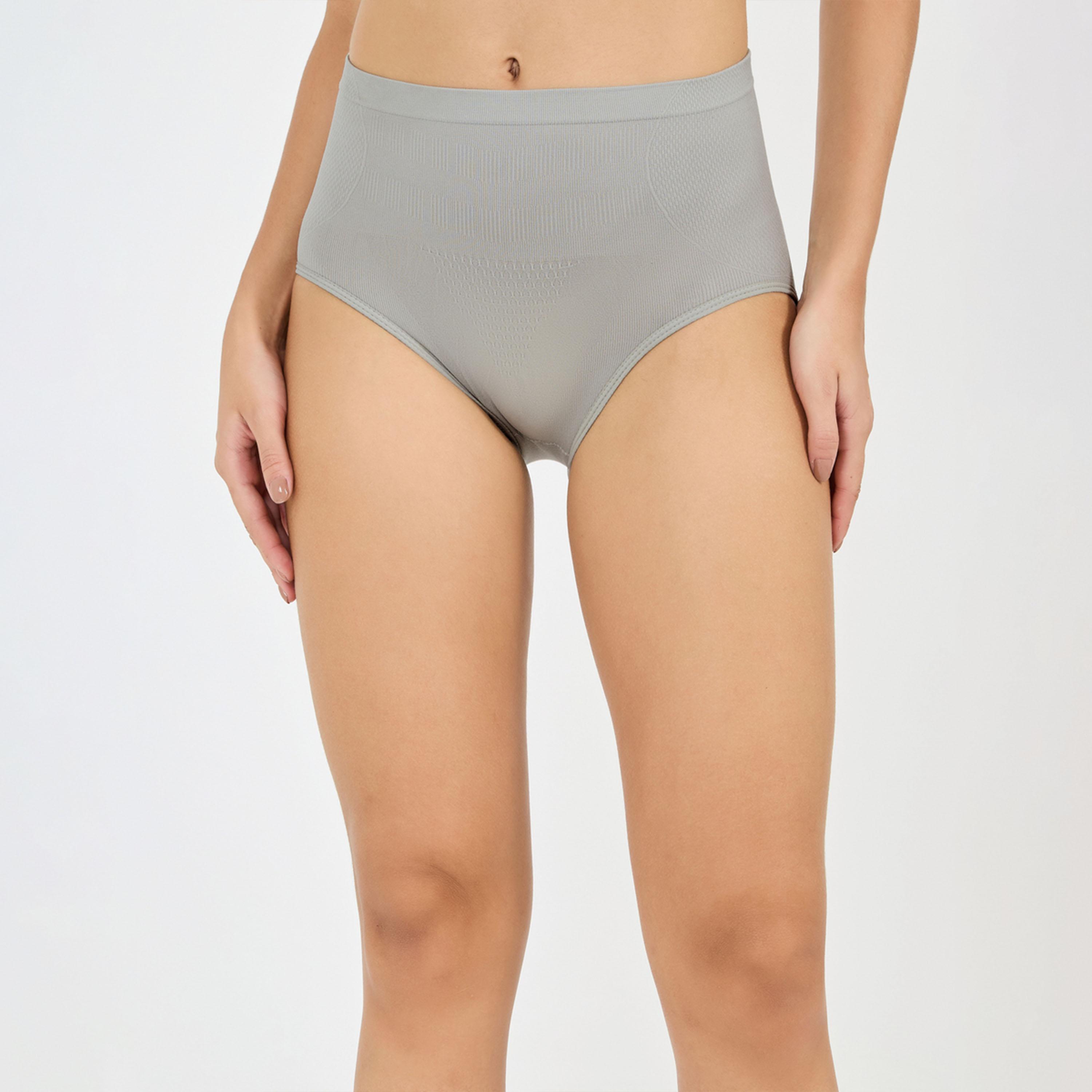 Styli Pack Of 3 - Textured Seamless Full Brief-women-clothing-lingerie-panties-image-6