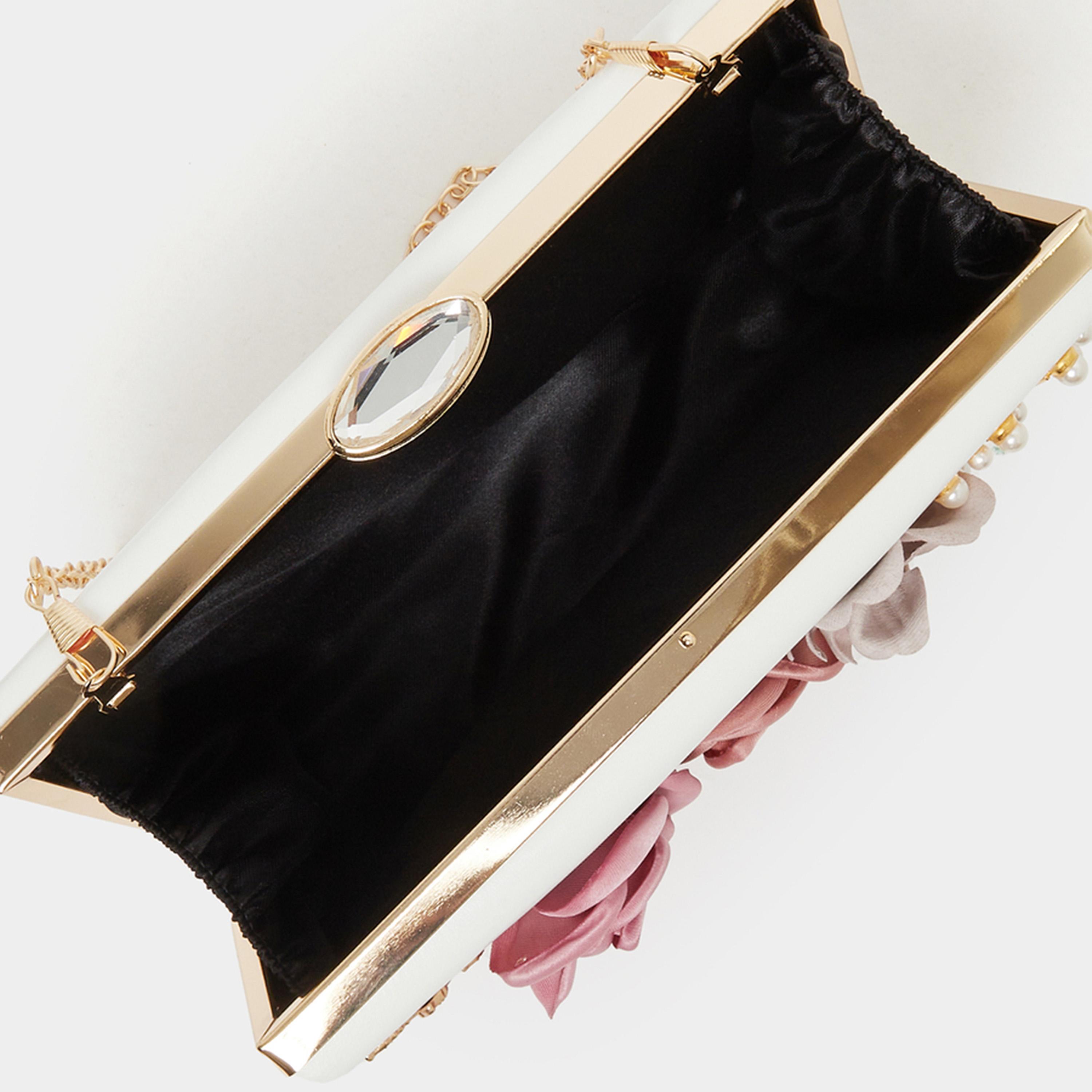 Styli Flower Embellished Clutch Chain Strap-women-bagsandwallets-handbags-image-4