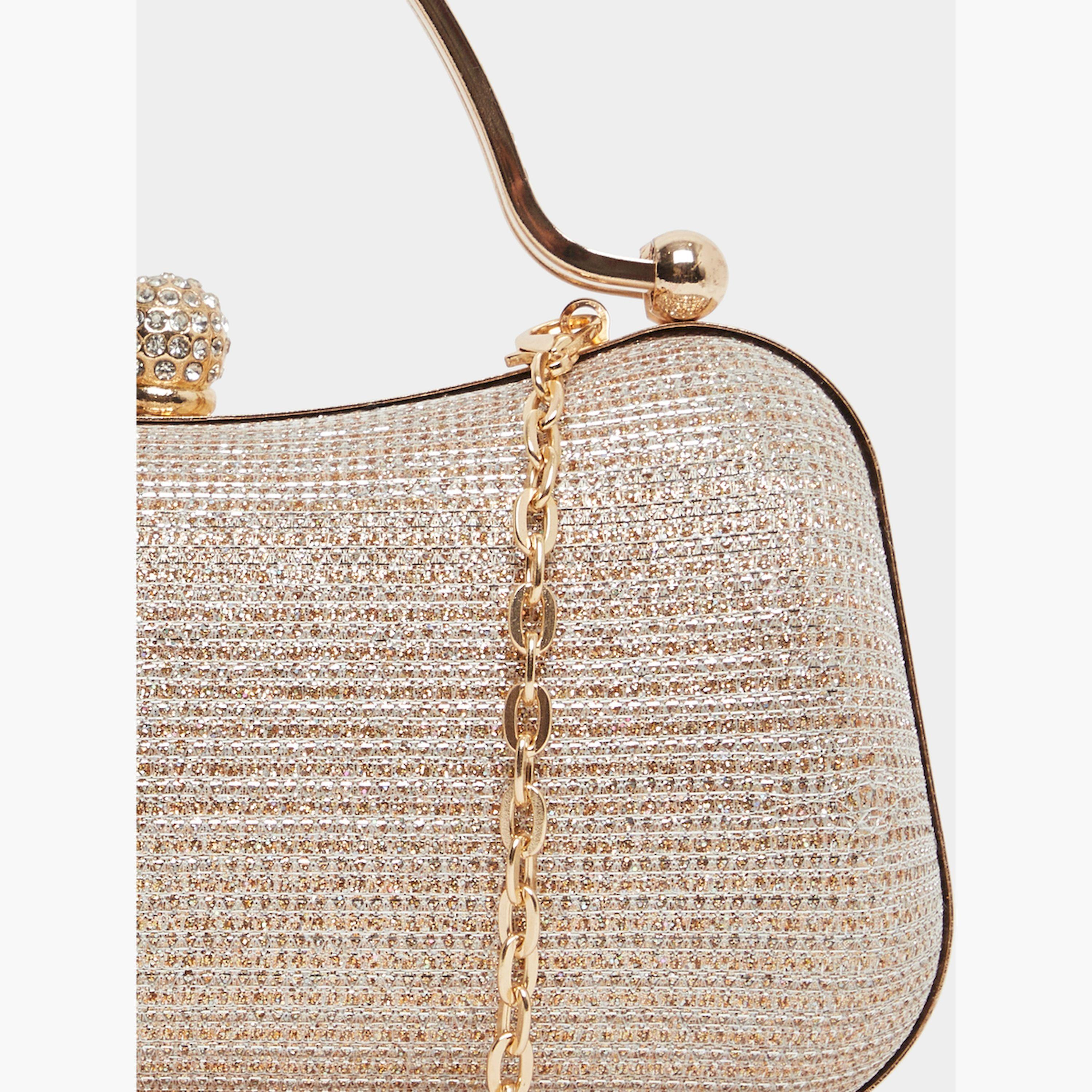 ستايلي - حقيبة كلاتش مزينة بحزام سلسلة-women-bagsandwallets-handbags-image-3