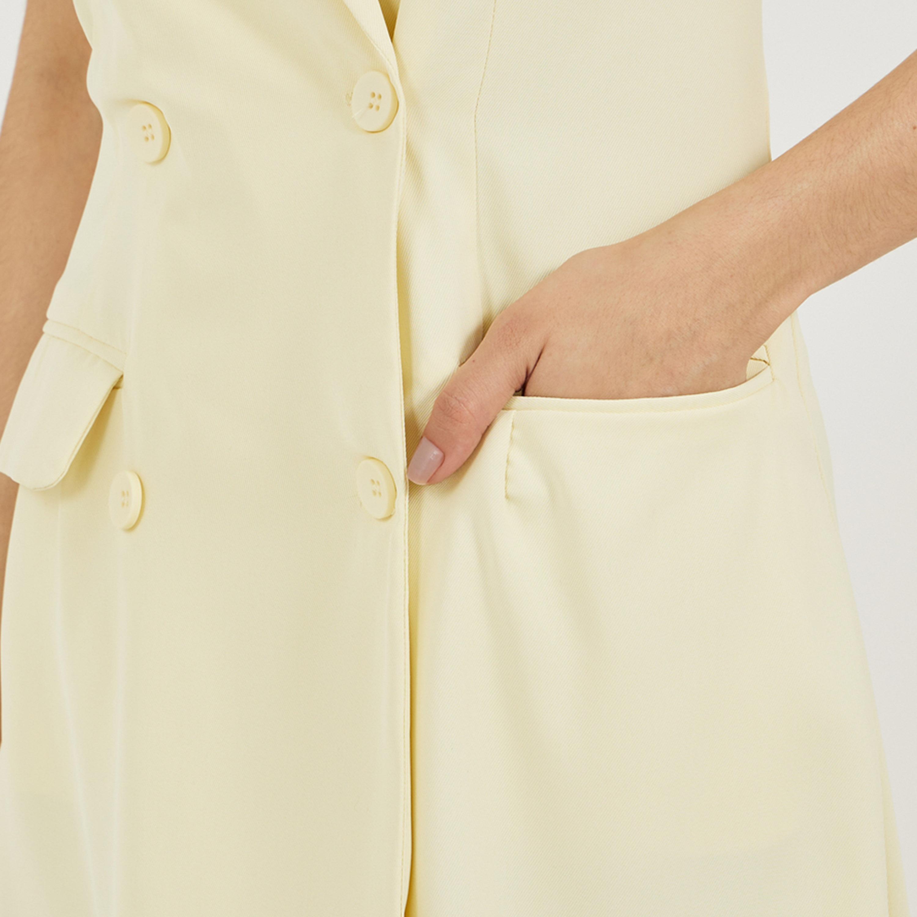 Styli Twill Sleeveless Blazer Maxi Dress with Flap Detail-women-clothing-dresses-image-4