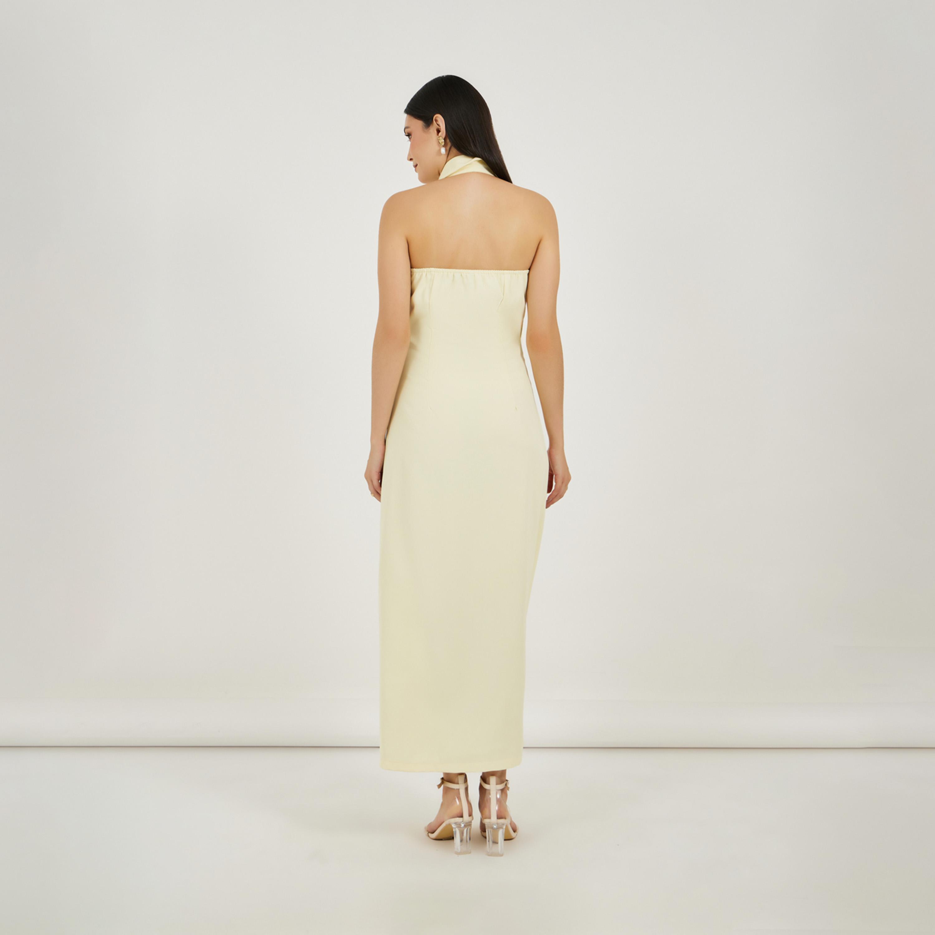 Styli Twill Sleeveless Blazer Maxi Dress with Flap Detail-women-clothing-dresses-image-5