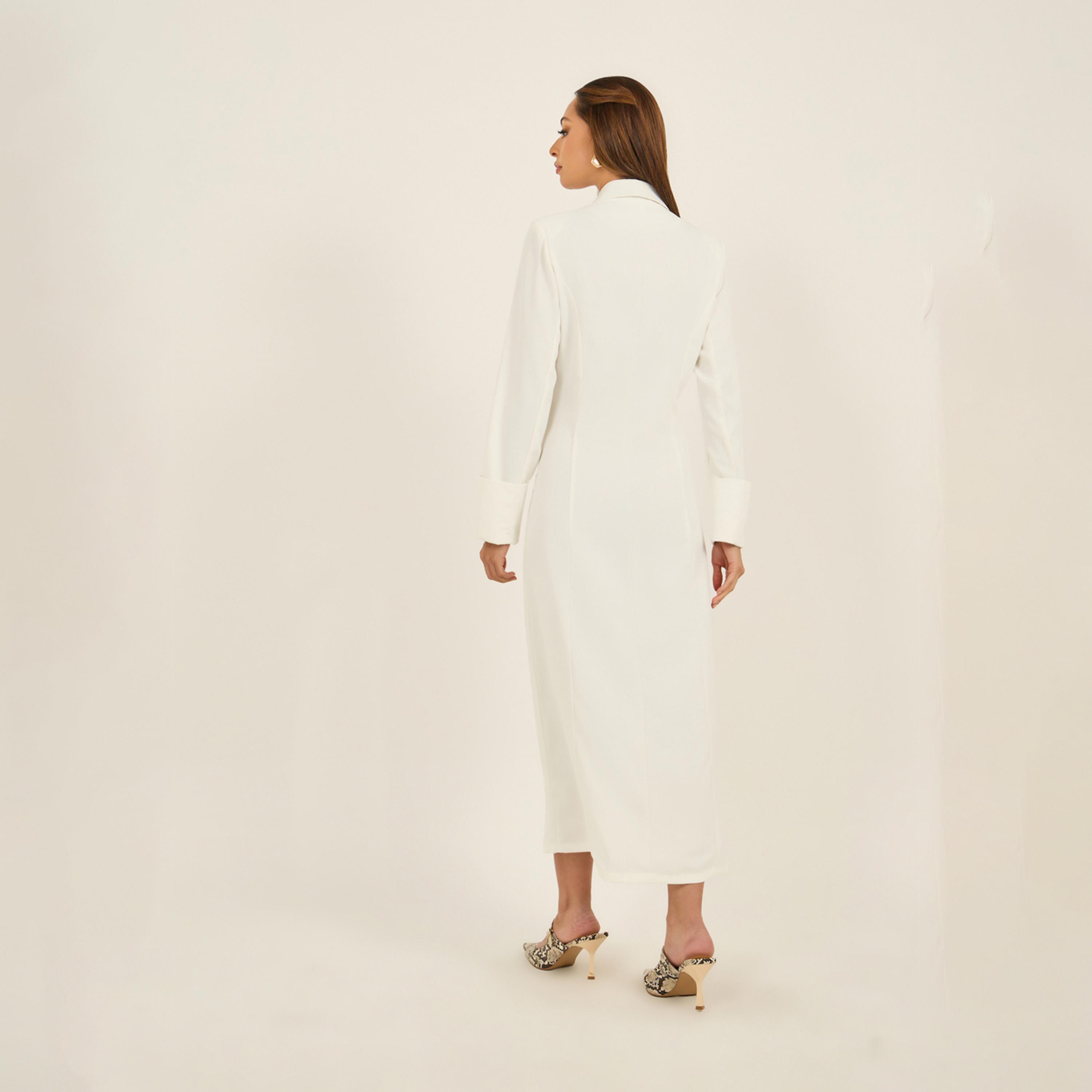 Styli Solid Notch Label Neck Blazer Maxi Dress-women-clothing-dresses-image-5
