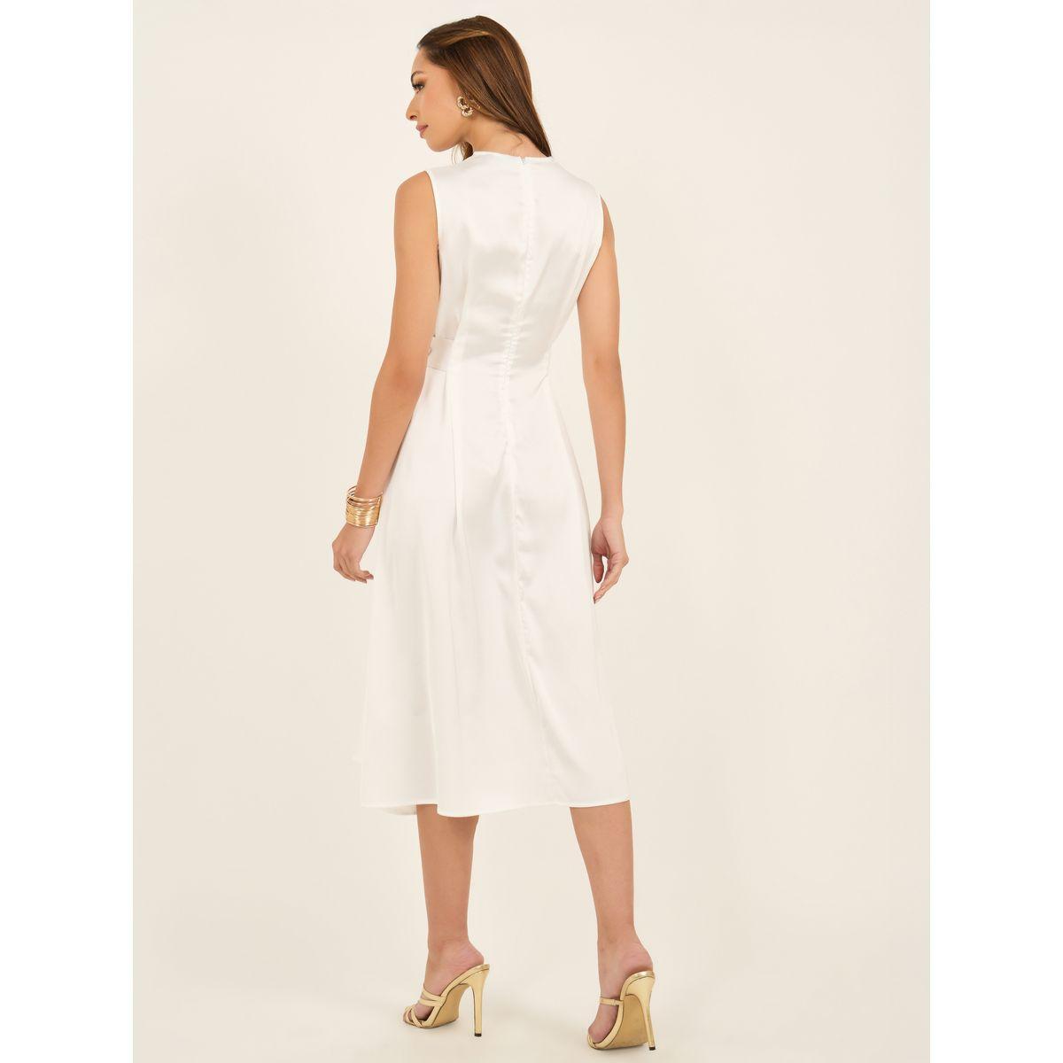 Box Pleated Detail Sleeveless A-Line Midi Dress-women-clothing-dresses-image-5