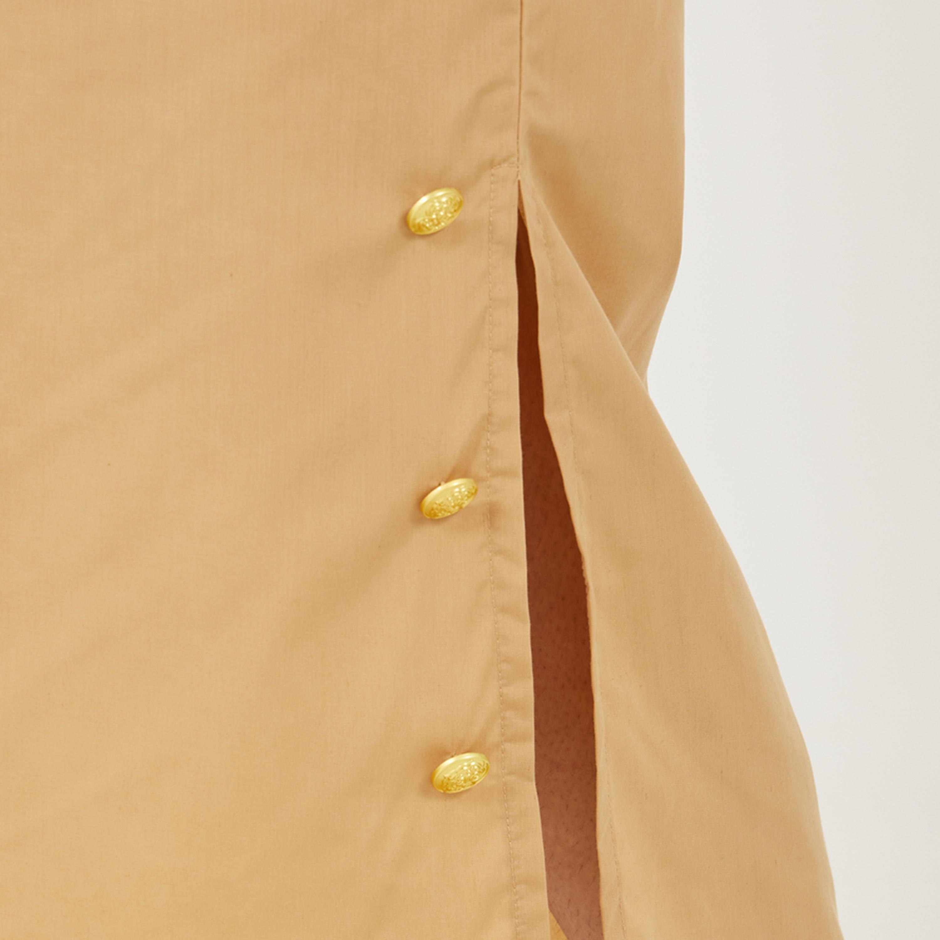 ستايلي - فستان ماكسي بدون أكمام مع تفاصيل أزرار-women-clothing-dresses-image-5