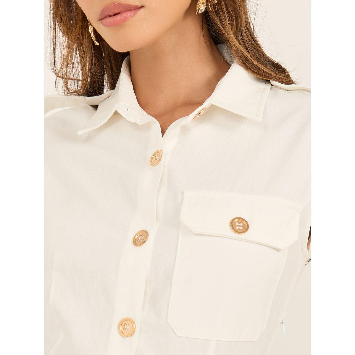 Belted Shirt Midi Dress with Mock Flap Pocket-women-clothing-dresses-image-5