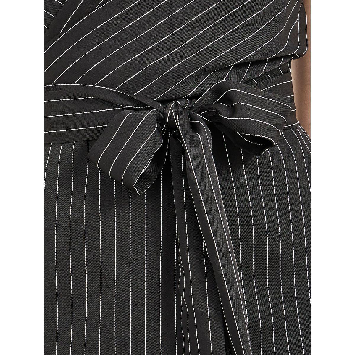 Styli Pinstripe Wrap Front Blazer Midi Dress-women-clothing-dresses-image-5