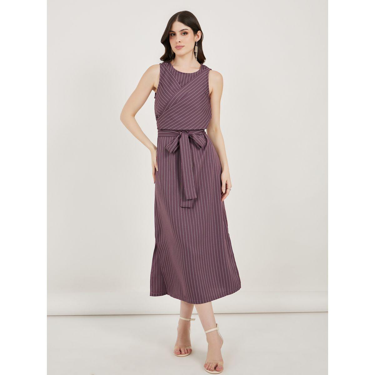 Styli Pinstripe Wrap Front Blazer Midi Dress-women-clothing-dresses-image-4