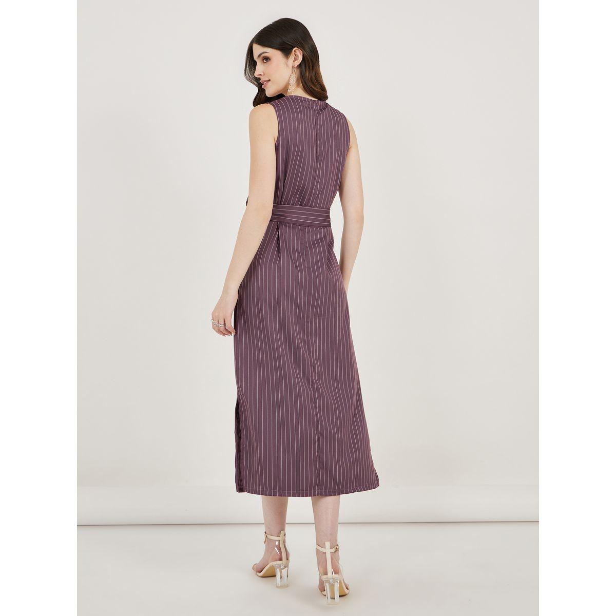 Styli Pinstripe Wrap Front Blazer Midi Dress-women-clothing-dresses-image-6