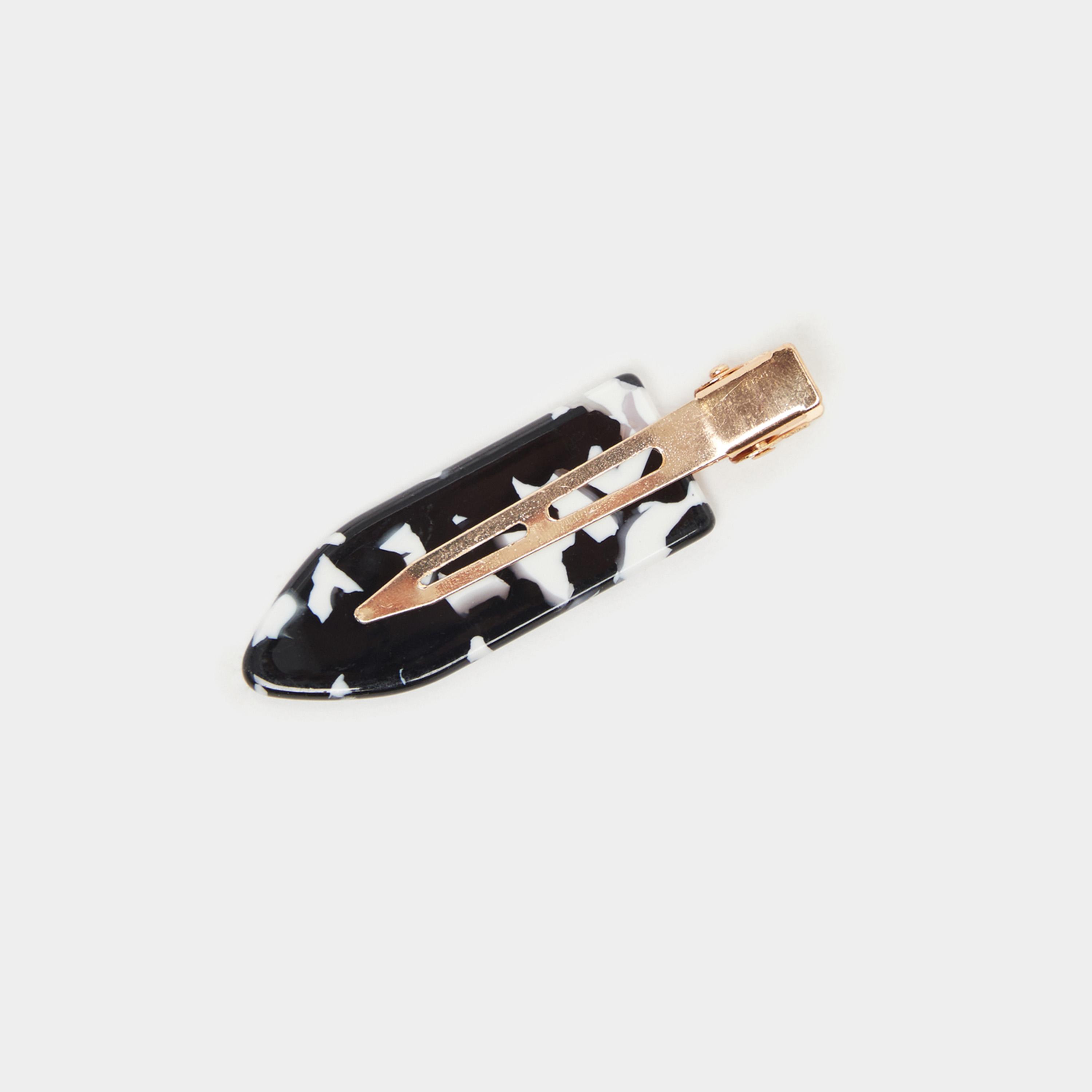 Styli Tortoise Hair Clip-women-winterwear-scarves-image-2
