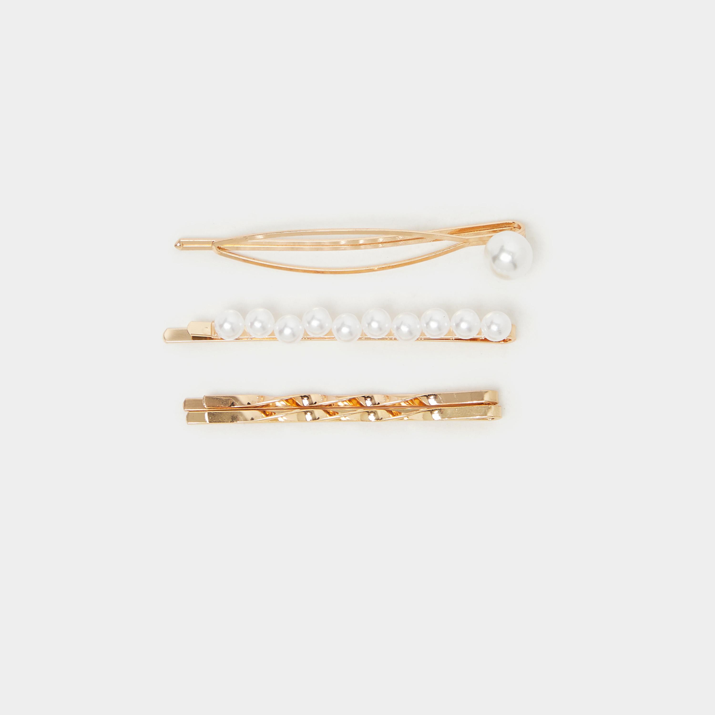 ستايلي - مجموعة من 4 قطع - مشبك شعر مزخرف-women-hairaccessories-clips-image-1