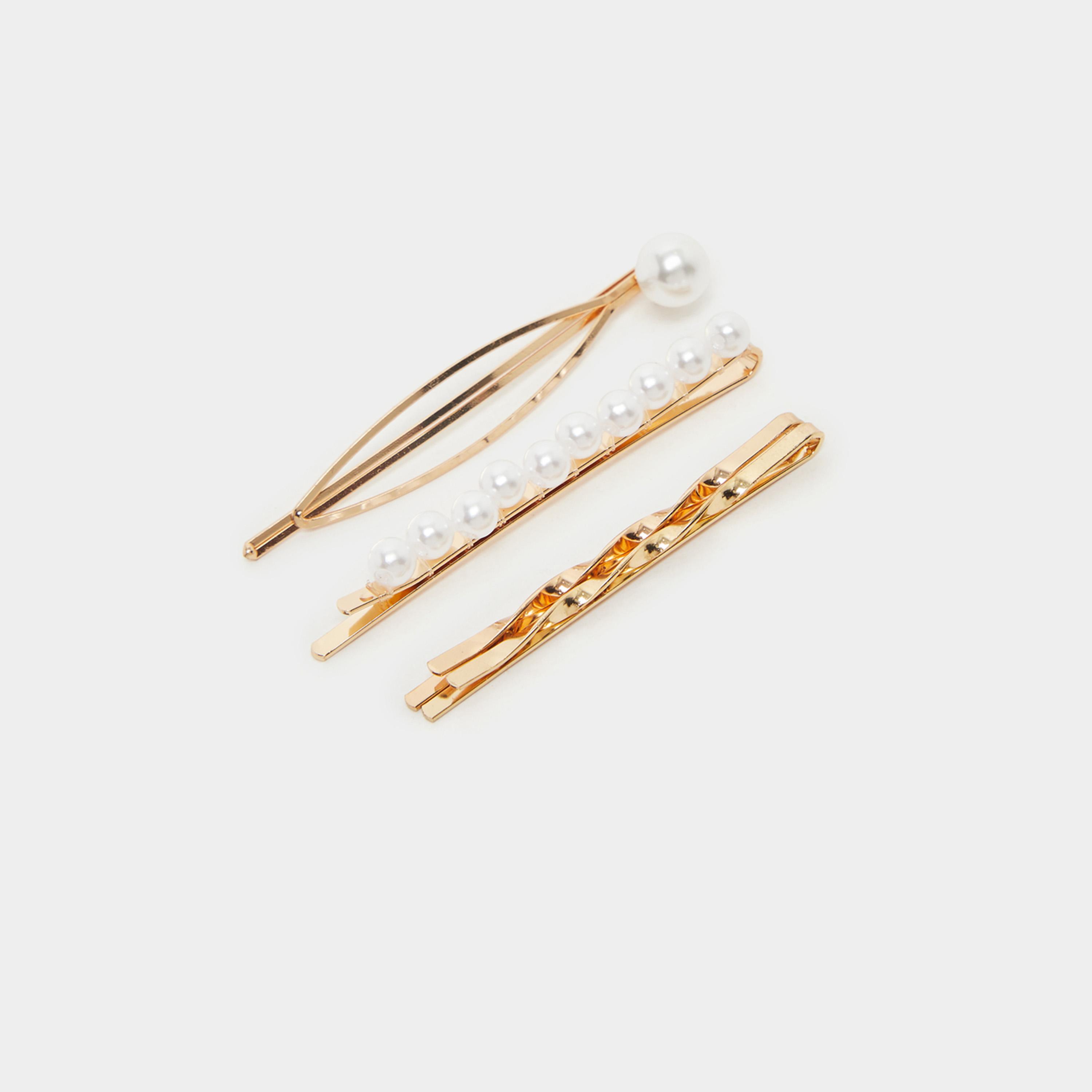 ستايلي - مجموعة من 4 قطع - مشبك شعر مزخرف-women-hairaccessories-clips-image-2