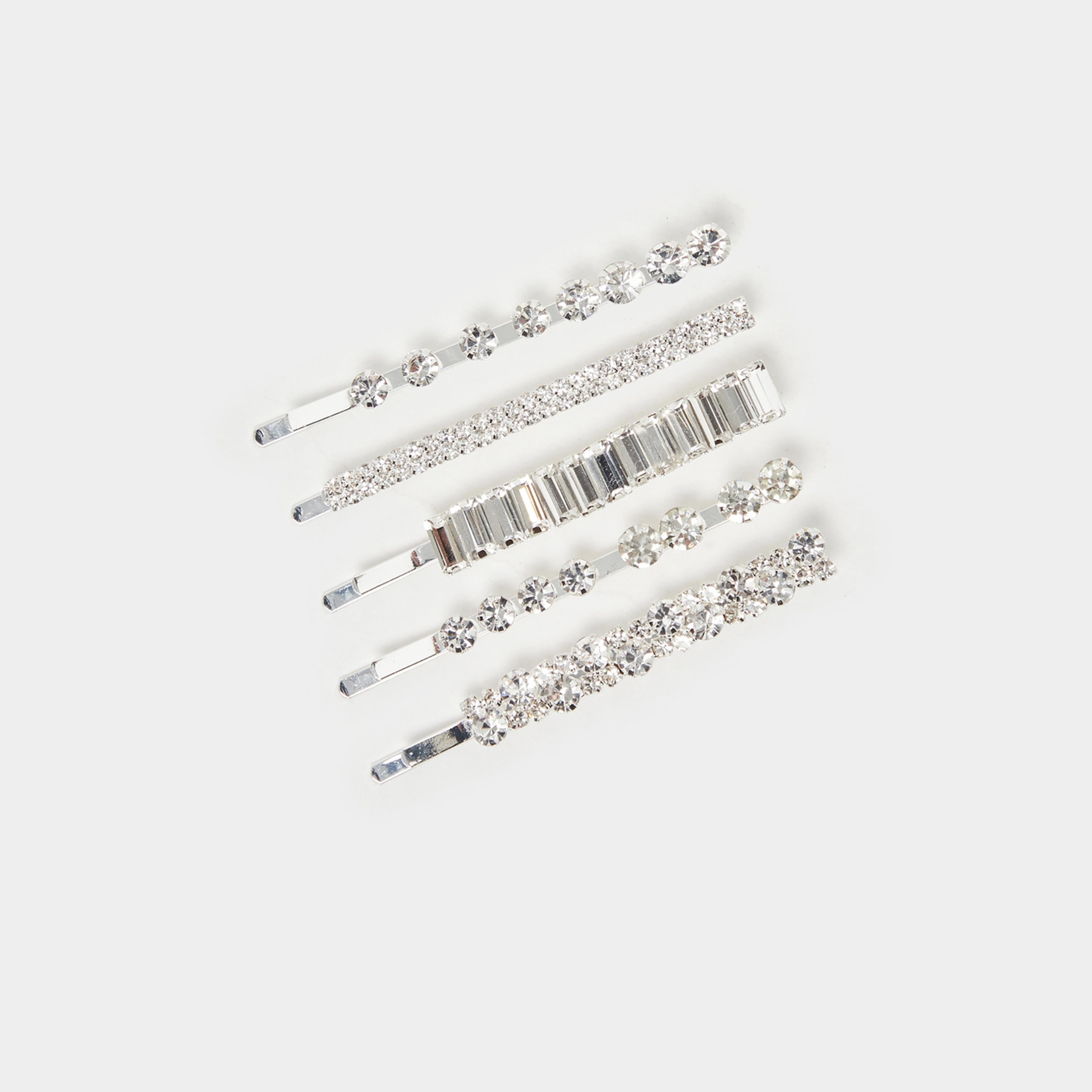 Styli Set Of 5 Embellished Hair Clip-women-hairaccessories-clips-image-1