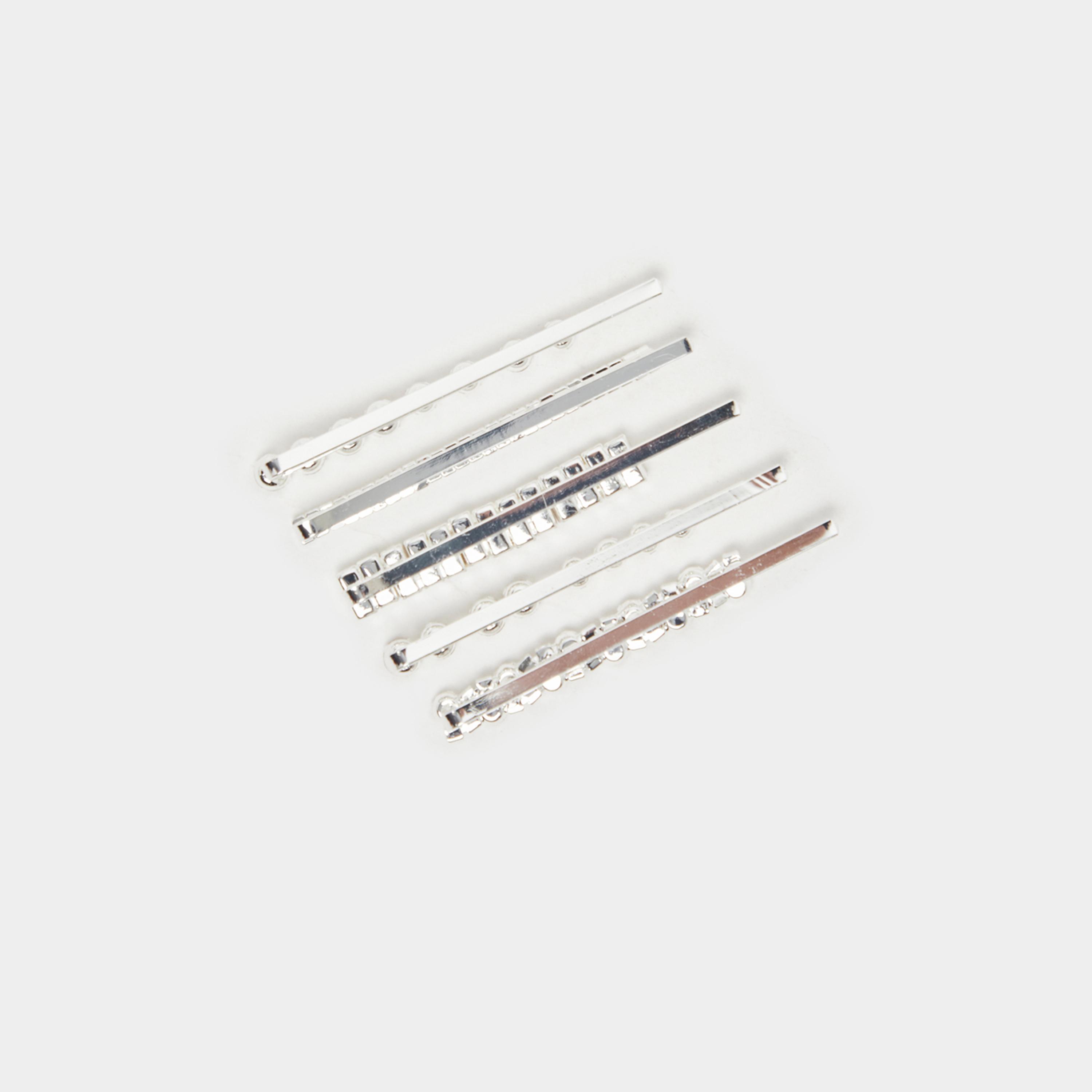 Styli Set Of 5 Embellished Hair Clip-women-hairaccessories-clips-image-2