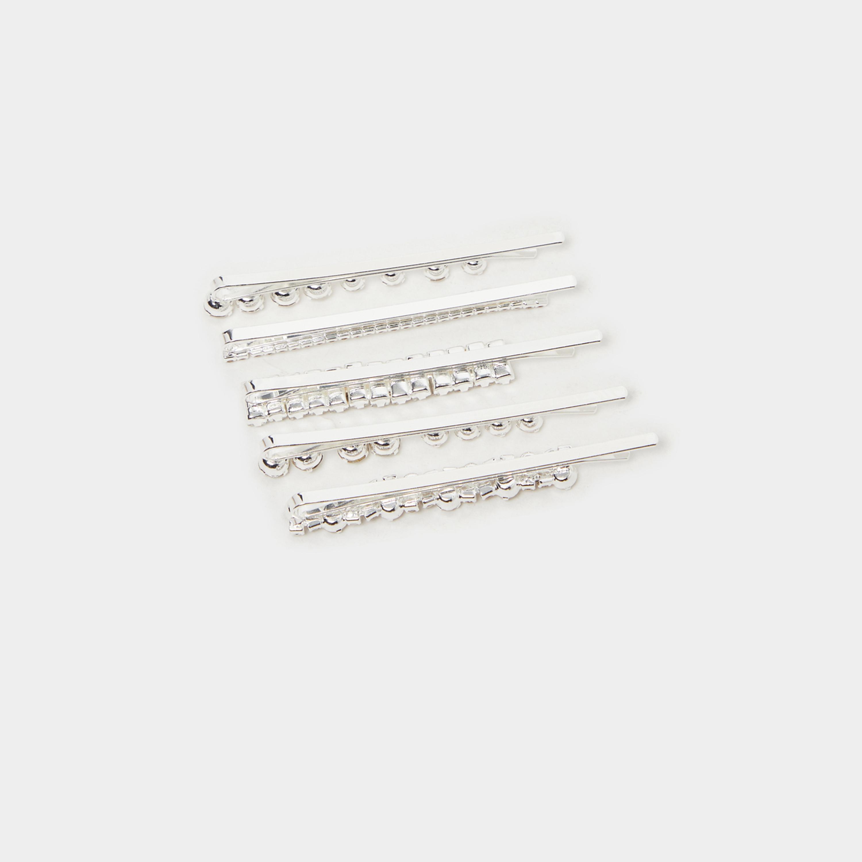 ستايلي - مجموعة من 5 مشابك شعر مزخرفة-women-hairaccessories-clips-image-3