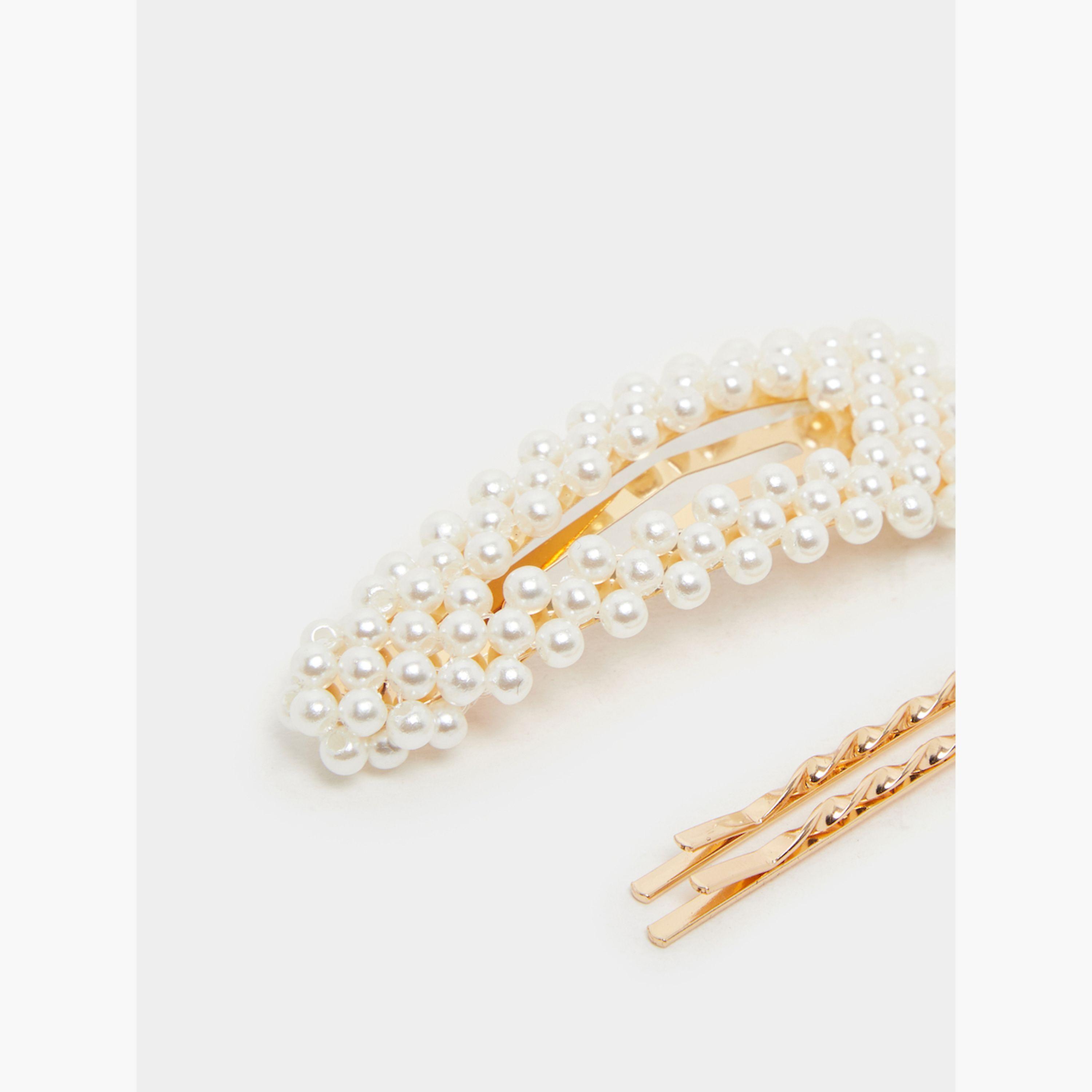ستايلي - مجموعة من 3 قطع - مشبك شعر مزخرف-women-hairaccessories-clamps-image-3