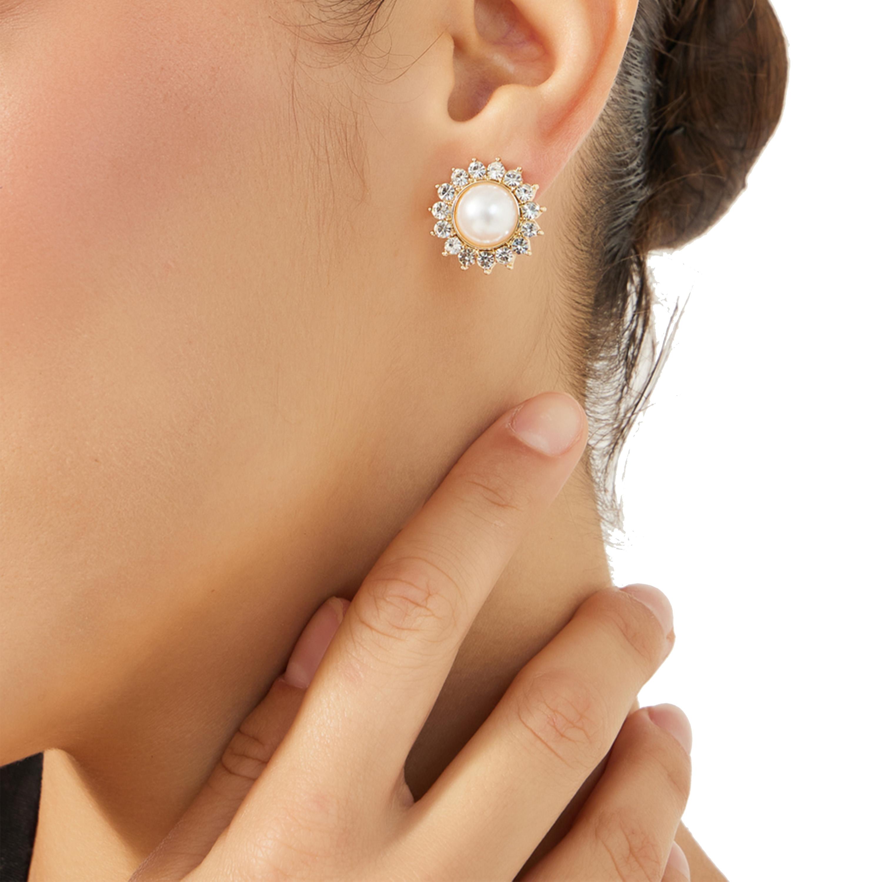Styli Embellished Earrings-women-watchesandjewellery-jewellery-earrings-image-2