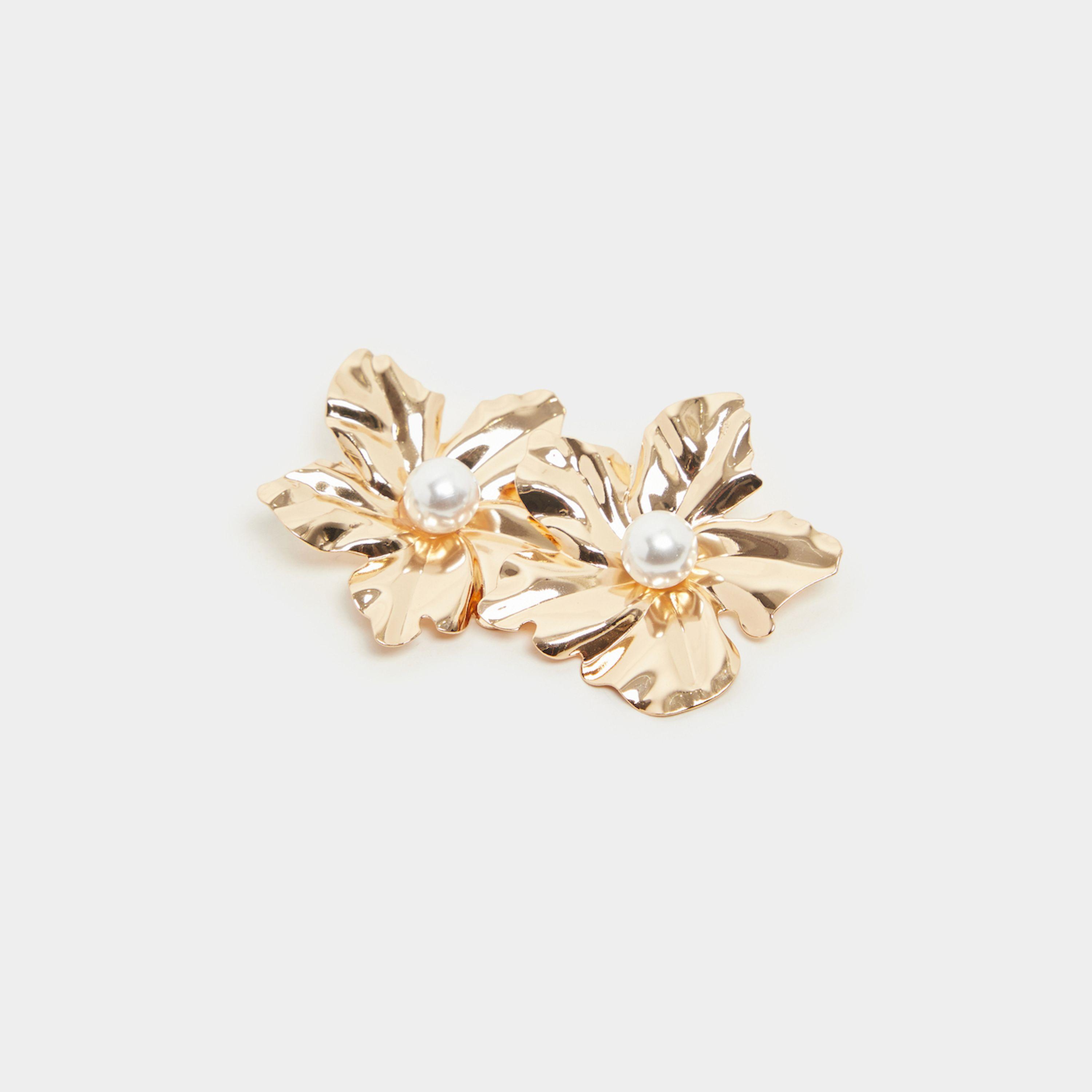 Styli Floral Embellished Earrings-women-watchesandjewellery-jewellery-earrings-image-4