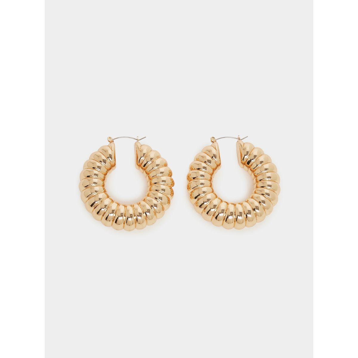 Styli Spring Design Hoop Earrings-women-watchesandjewellery-jewellery-earrings-image-1