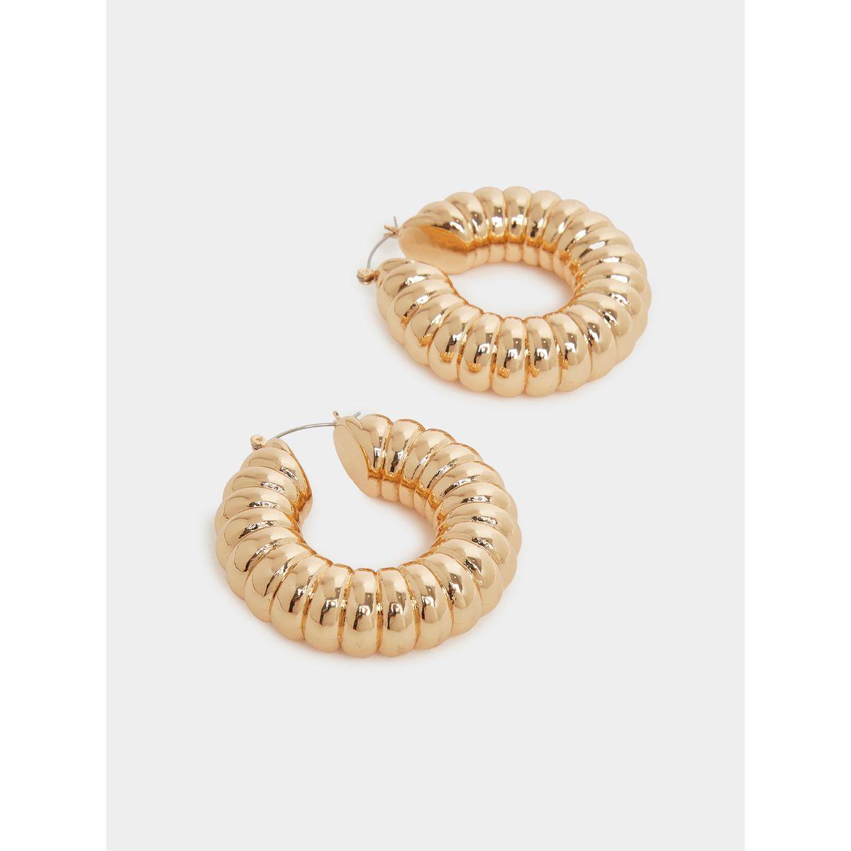 Styli Spring Design Hoop Earrings-women-watchesandjewellery-jewellery-earrings-image-2