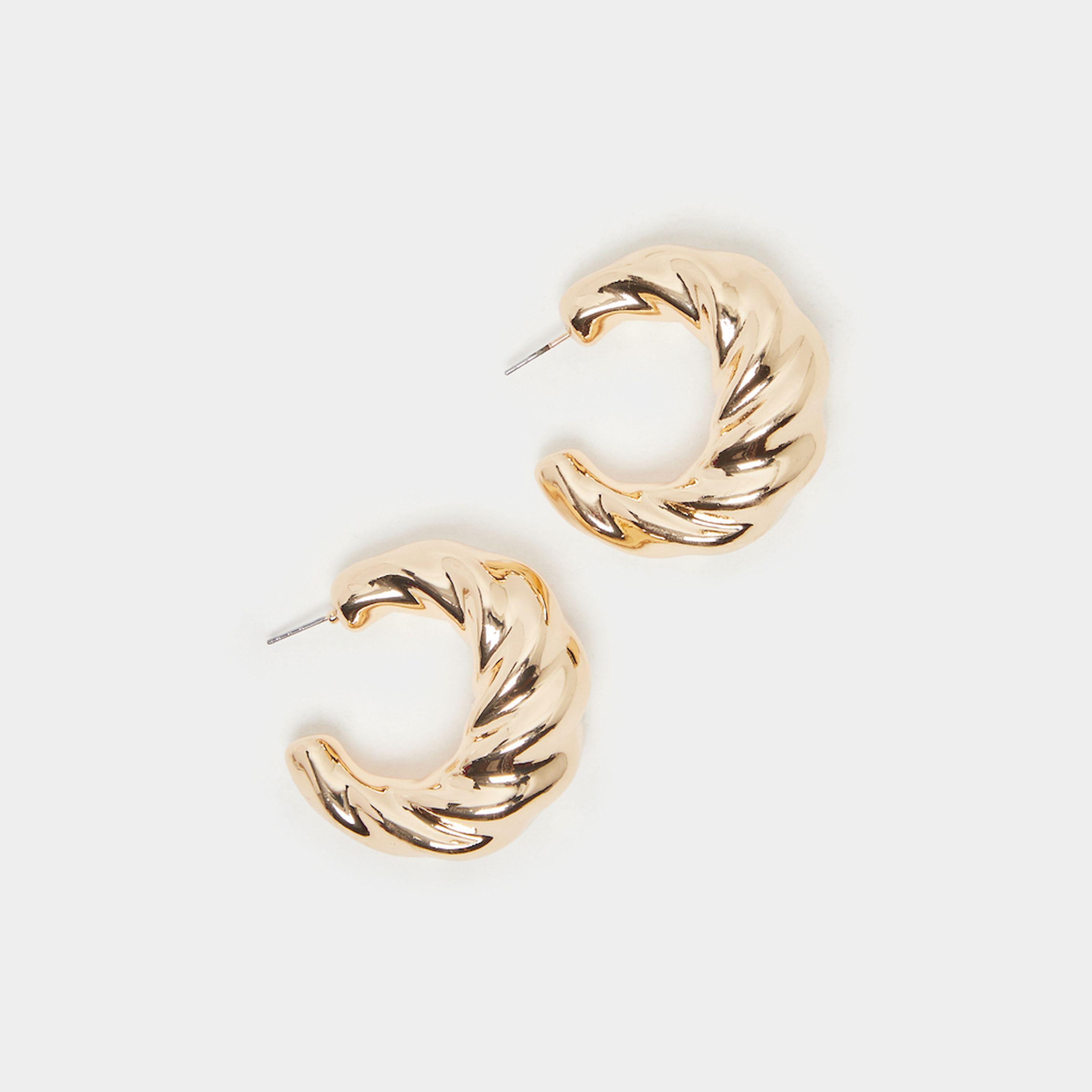 Styli Textured Stud Earrings-women-watchesandjewellery-jewellery-earrings-image-3