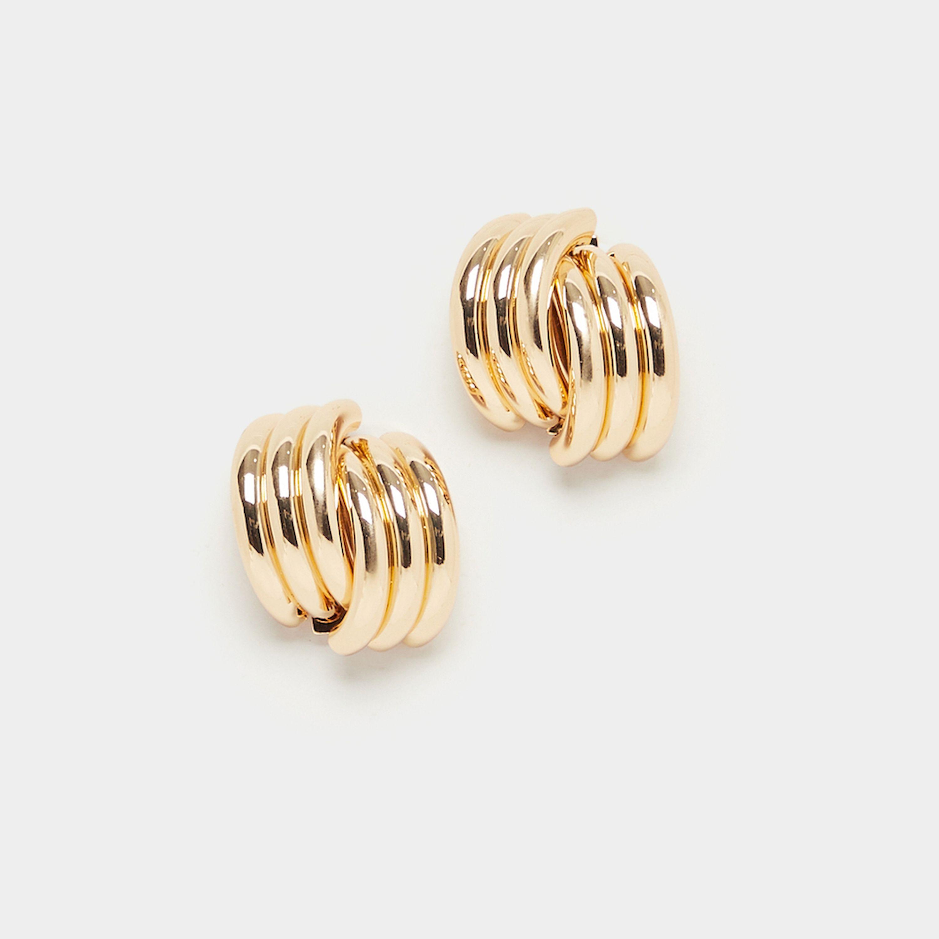 Styli Textured Stud Earrings-women-watchesandjewellery-jewellery-earrings-image-1
