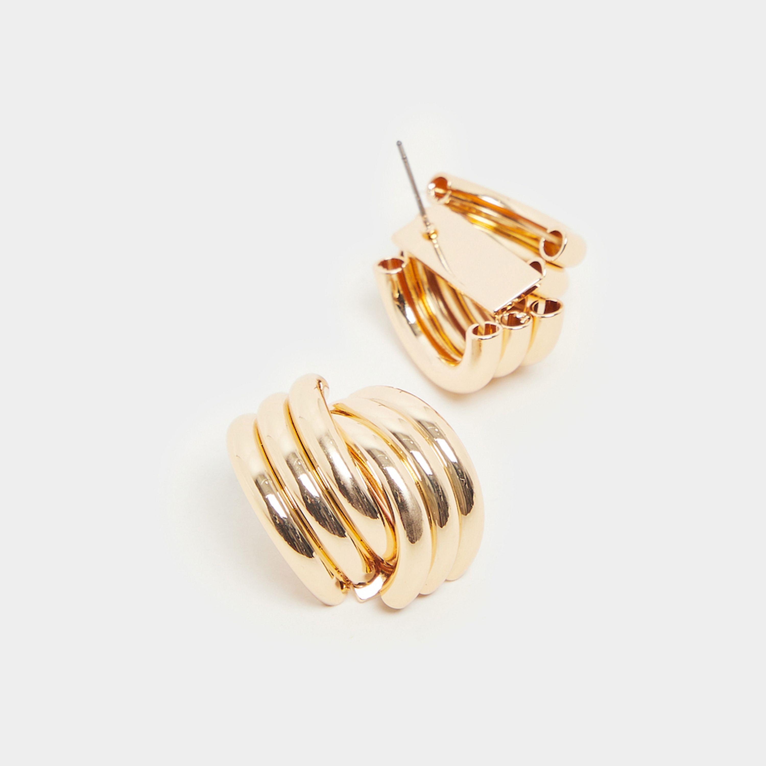 Styli Textured Stud Earrings-women-watchesandjewellery-jewellery-earrings-image-3