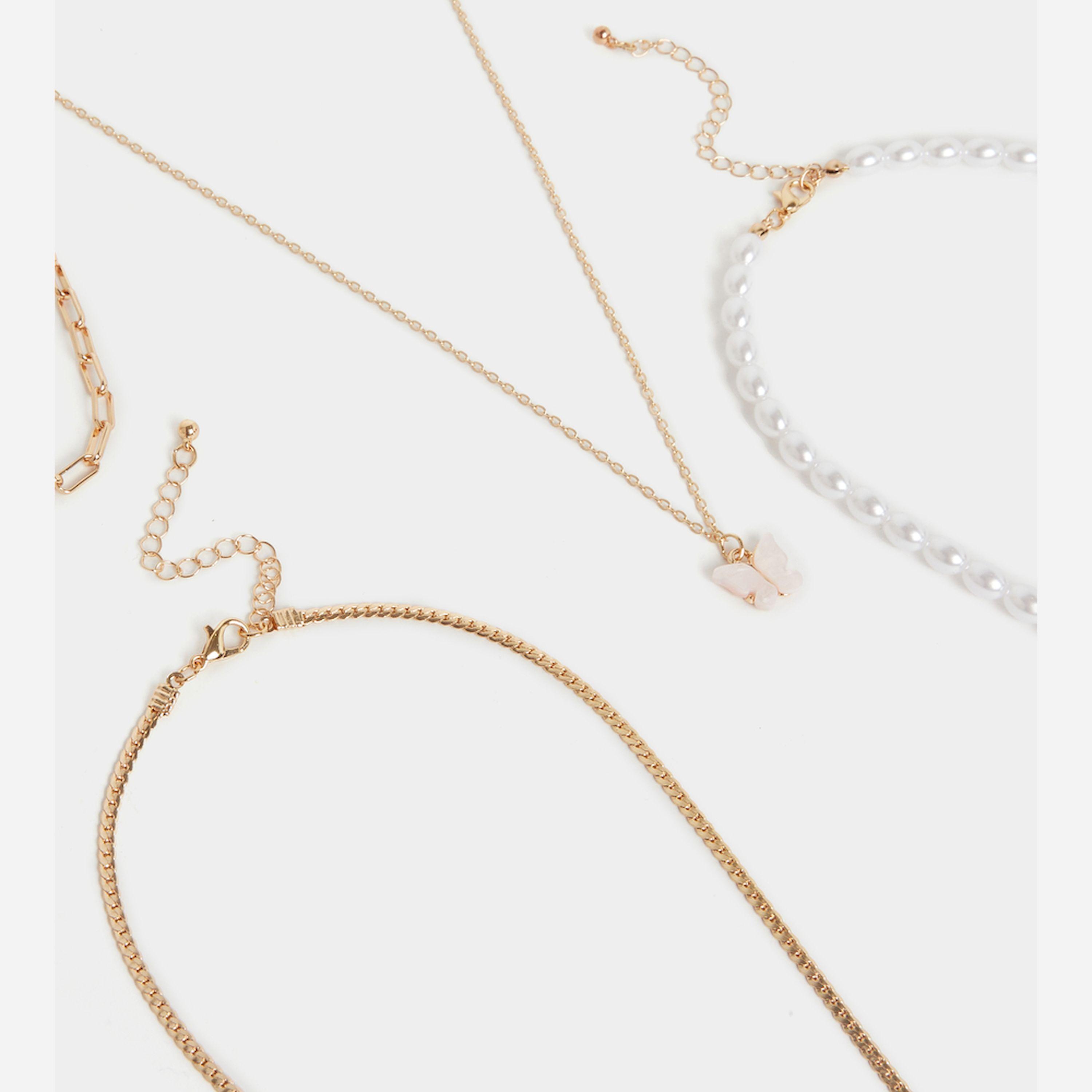 ستايلي - مجموعة من 5 قلادات مزينة-women-watchesandjewellery-jewellery-necklacesandpendants-image-4