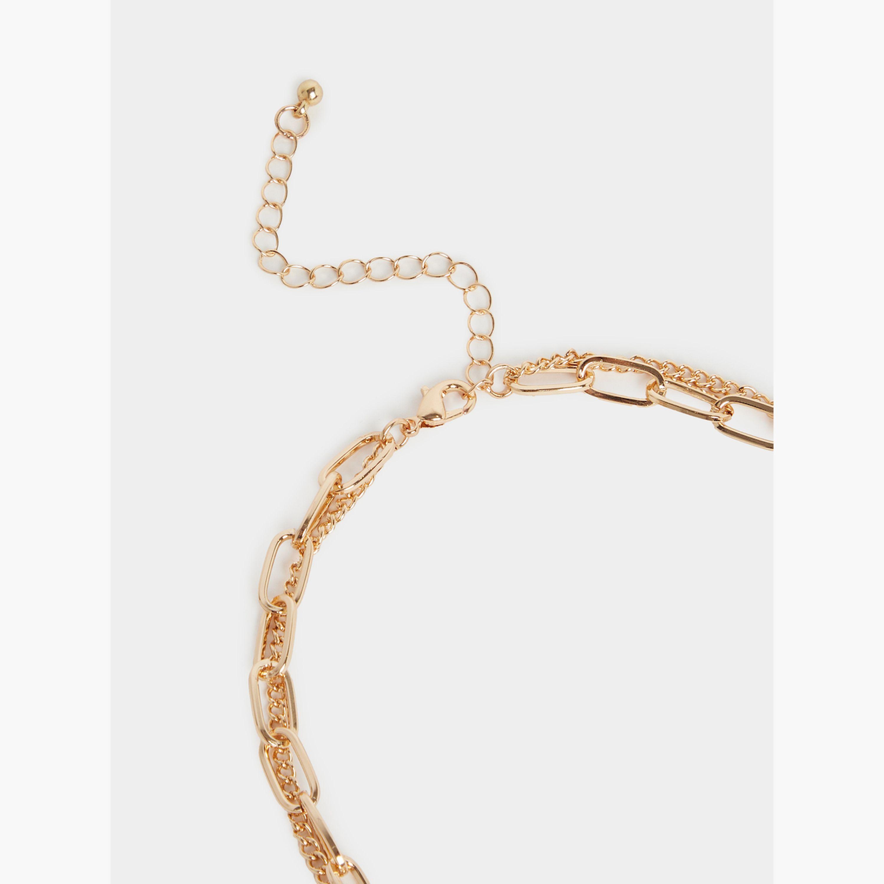 ستايلي -  مجموعة من قطعتين قلادة لؤلؤية متدلية-women-watchesandjewellery-jewellery-necklacesandpendants-image-3