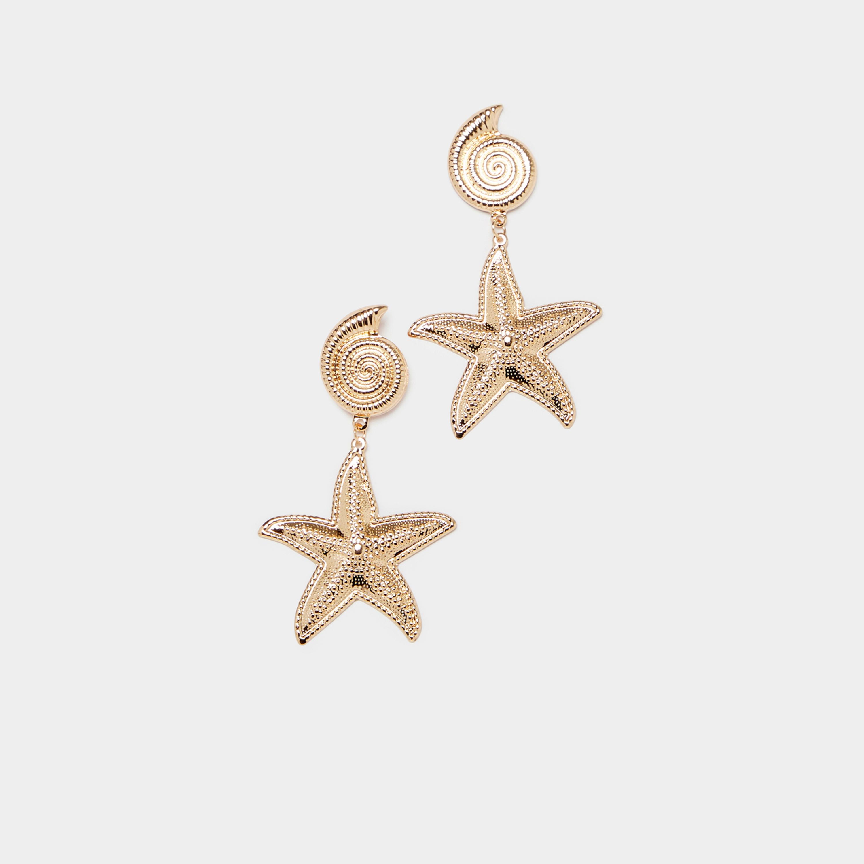 Styli Seashell Starfish Design Earrings-women-watchesandjewellery-jewellery-earrings-image-1