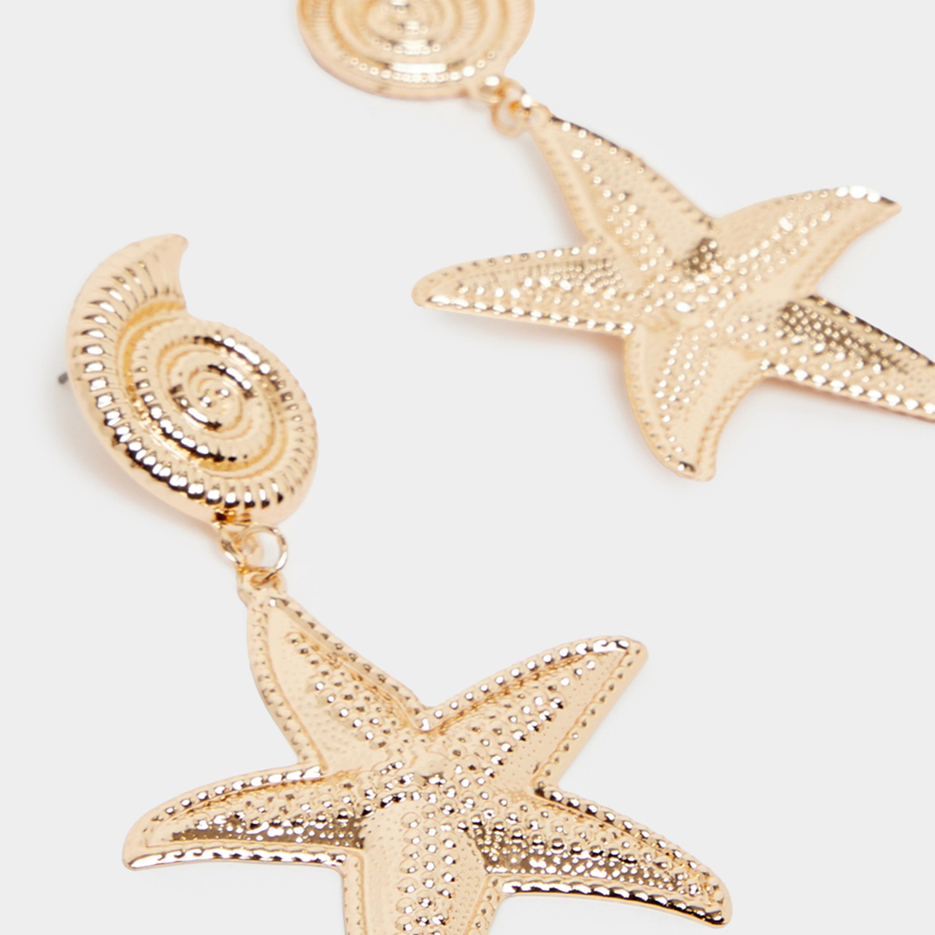 ستايلي - أقراط صدفة البحر ونجمة البحر-women-watchesandjewellery-jewellery-earrings-image-3