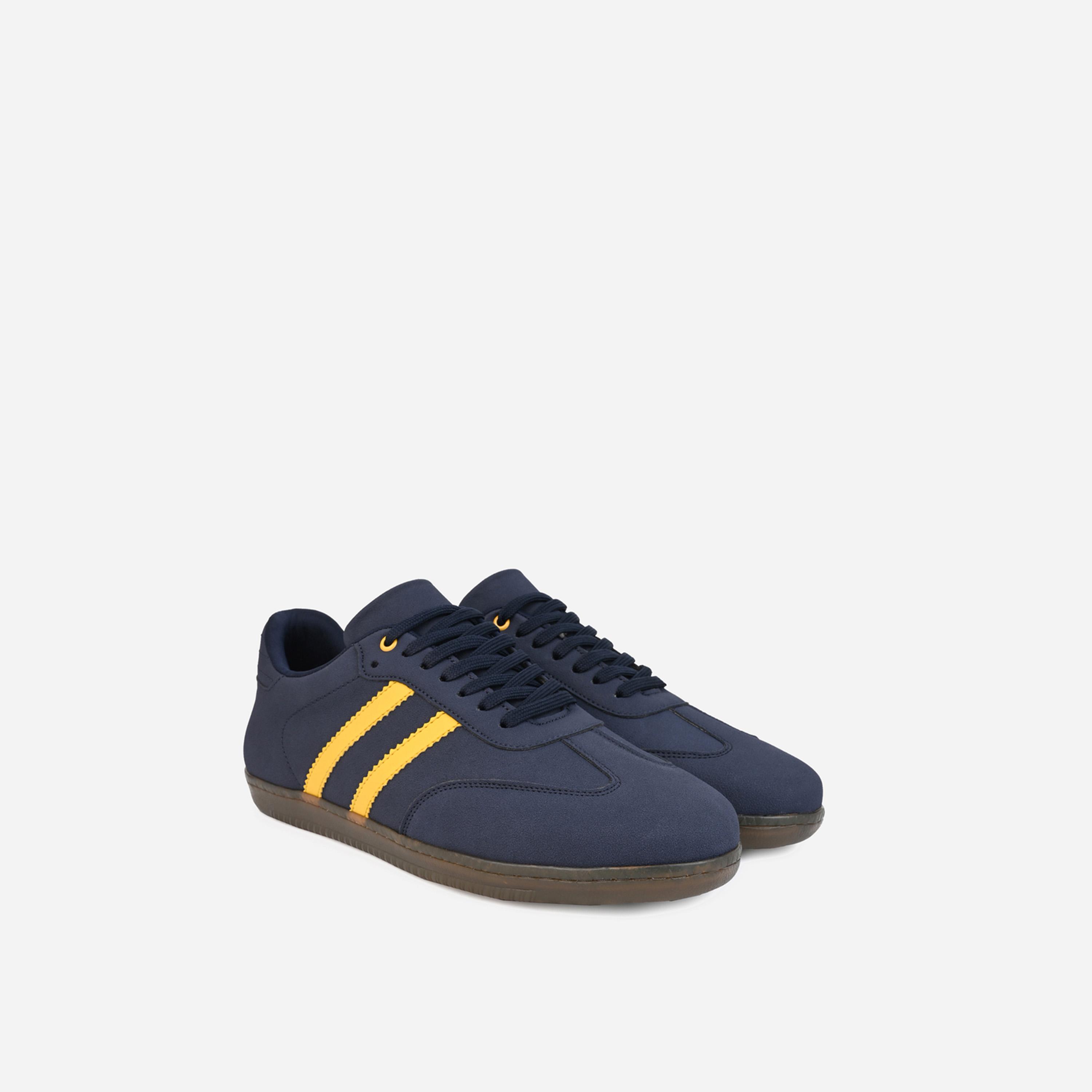 Styli Suede Upper Two Stripe Court Sneakers-men-shoes-sneakers-image-1