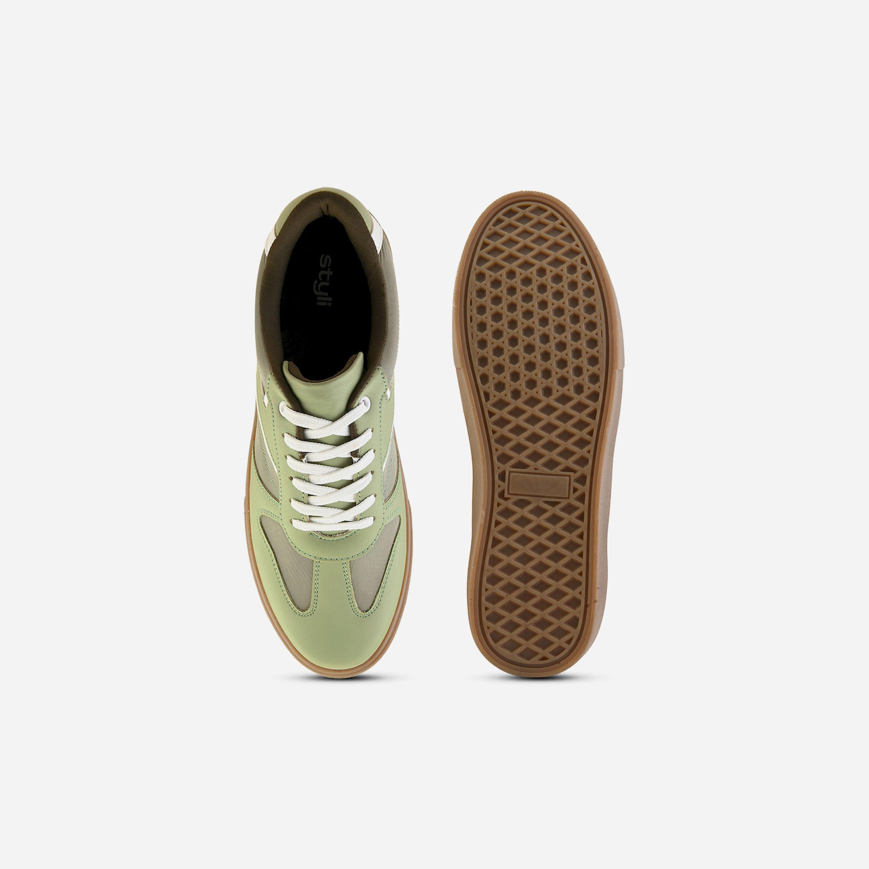 Styli Paneled Gum Sole Sneakers-men-shoes-sneakers-image-2